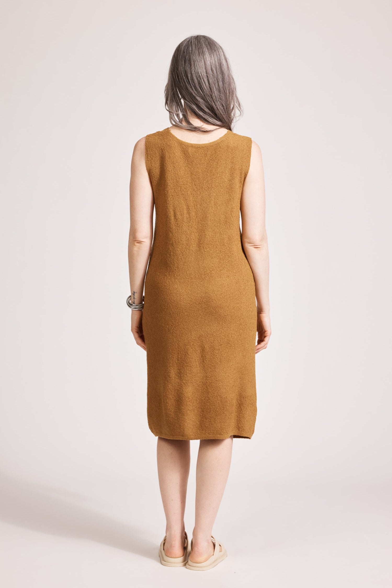 Alcazar Knit Tie Dress - Maple
