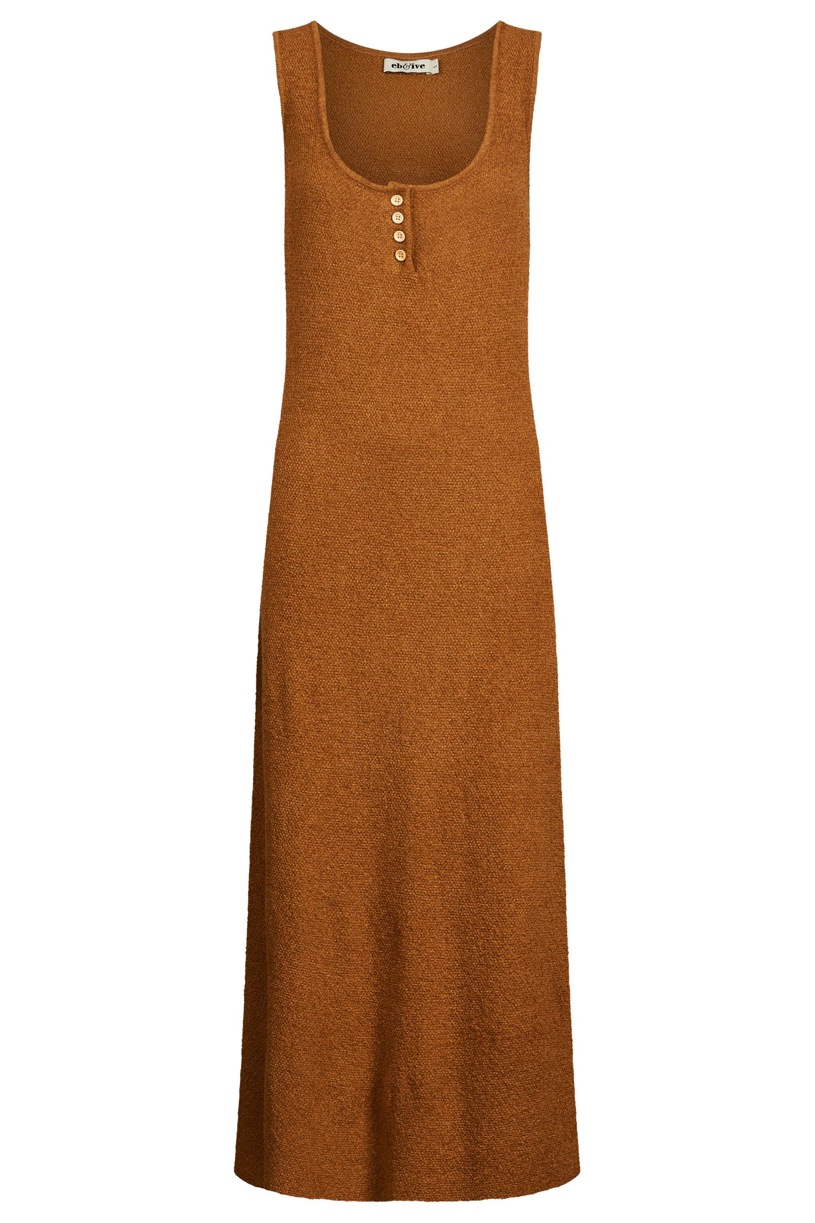 Alcazar Knit Tank Dress - Maple