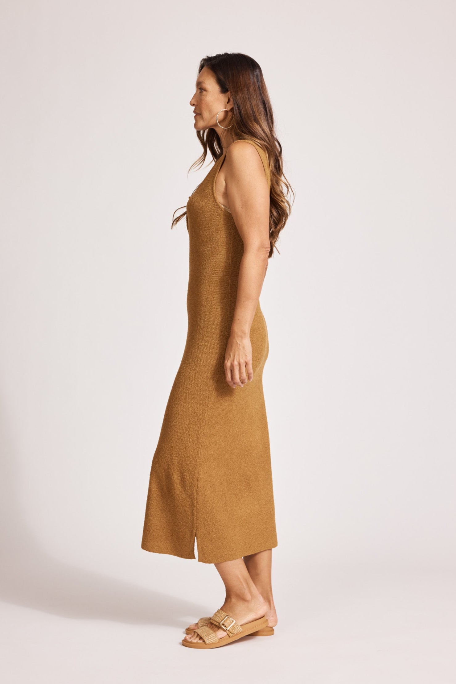 Alcazar Knit Tank Dress - Maple