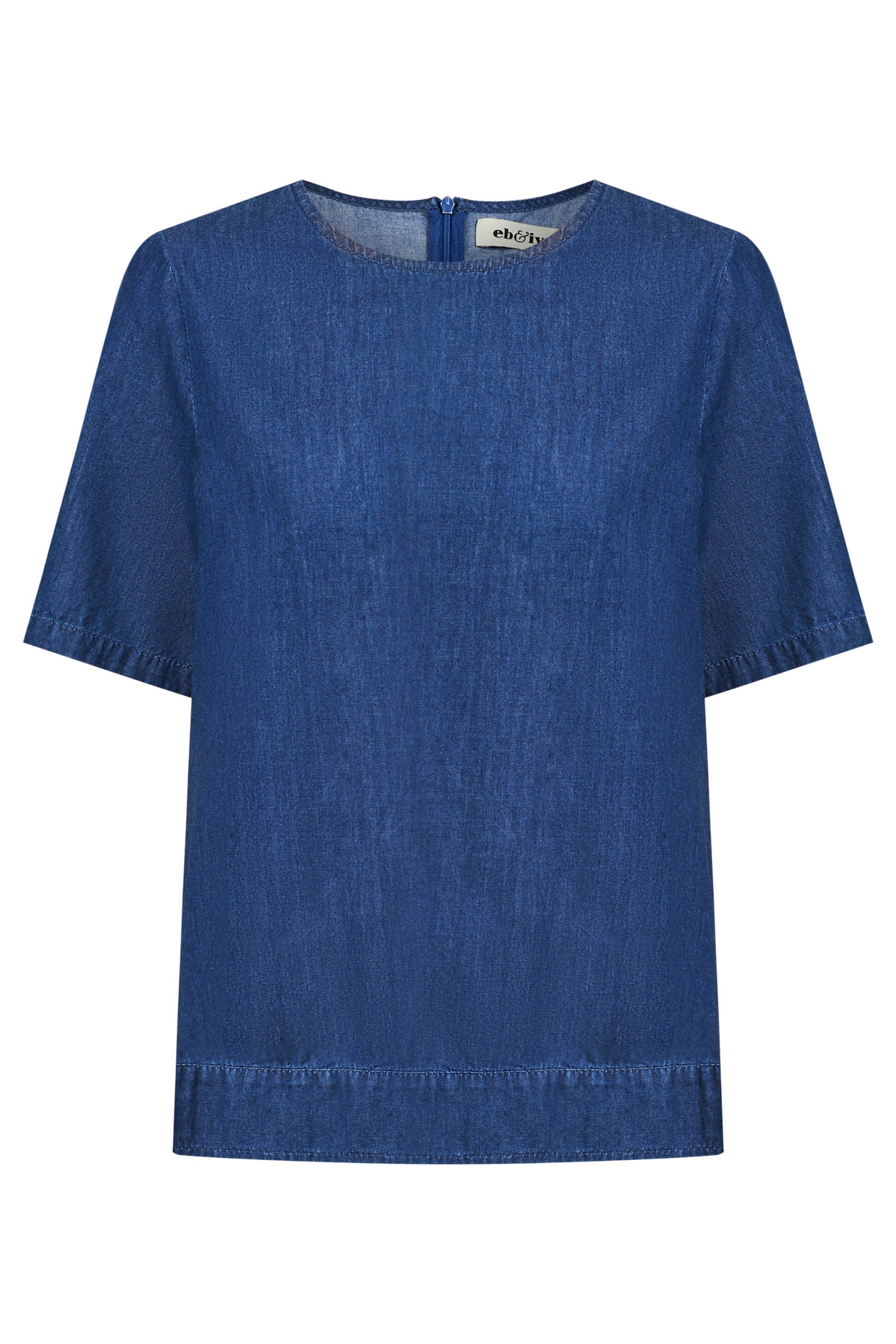 Melenia Denim Top - Indigo