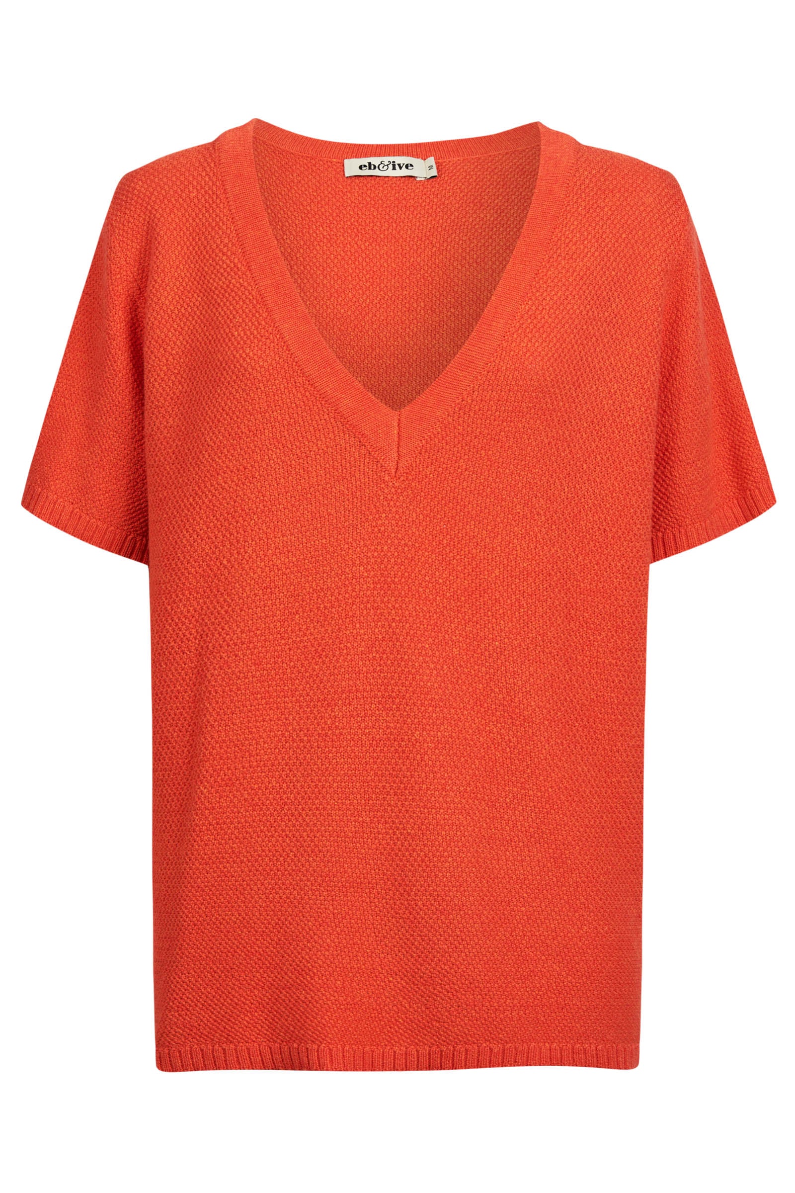 Artemis V Knit Top - Coral