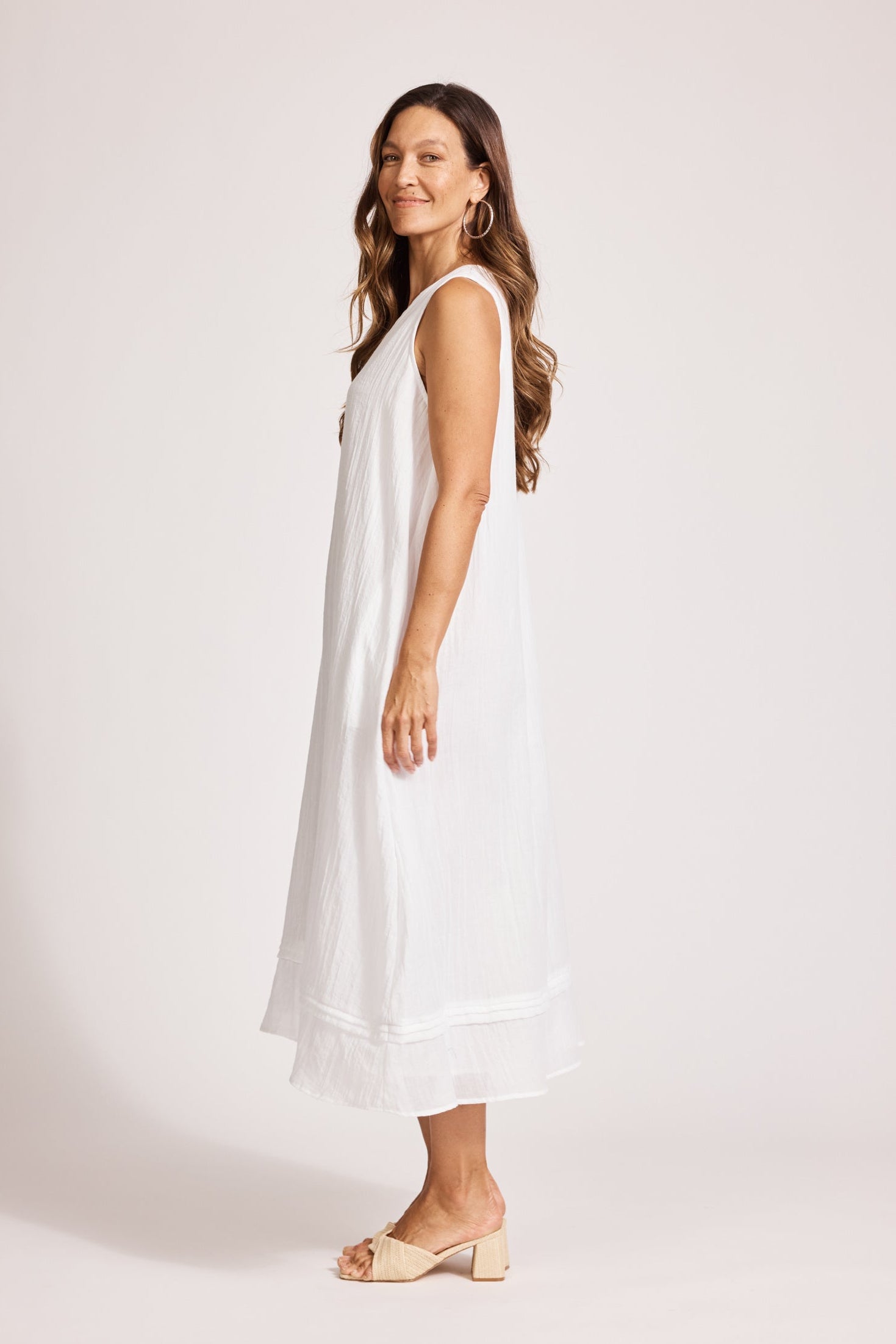 Orsula Tank Maxi Dress - White