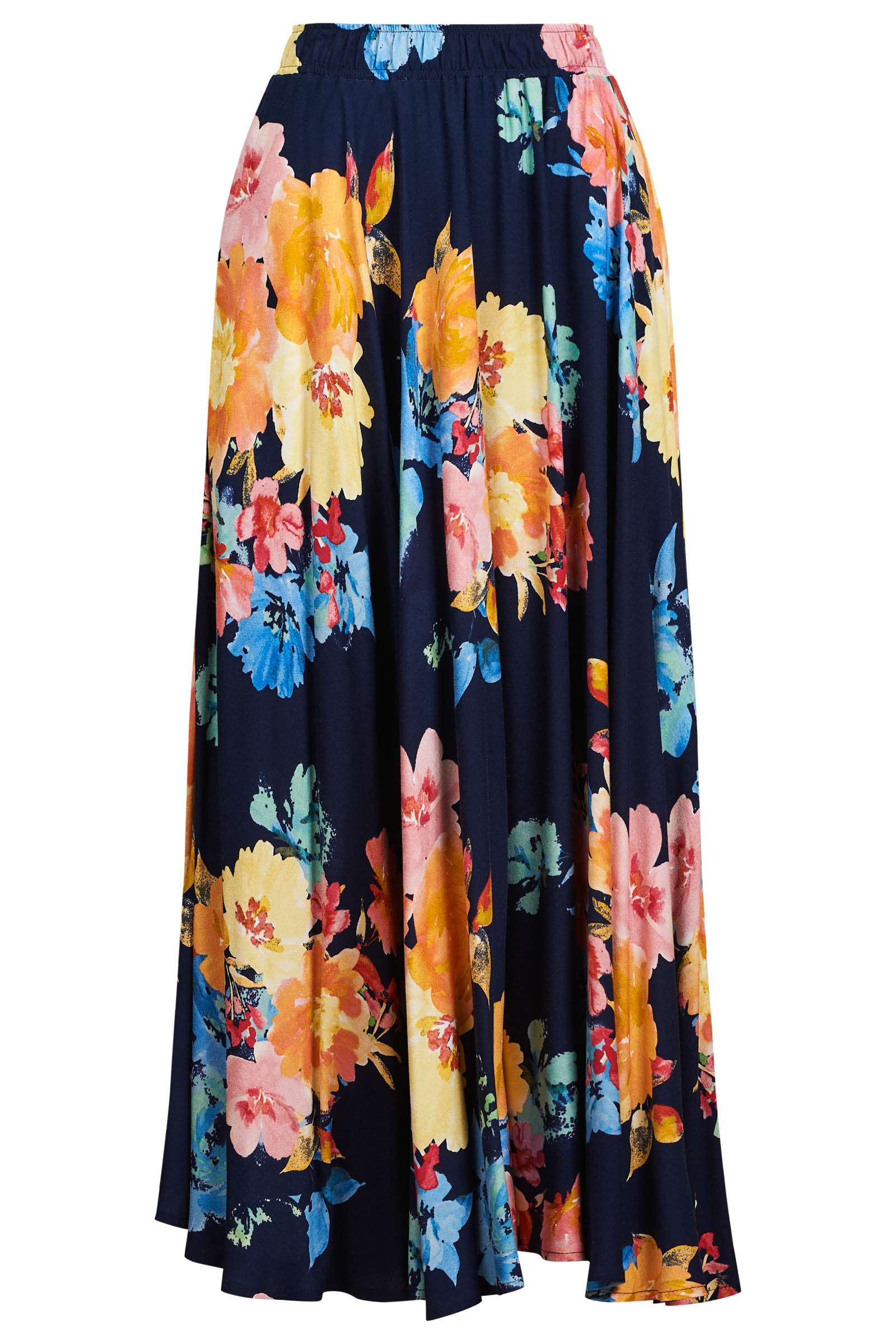 Parisio Maxi Skirt - Indigo Bloom