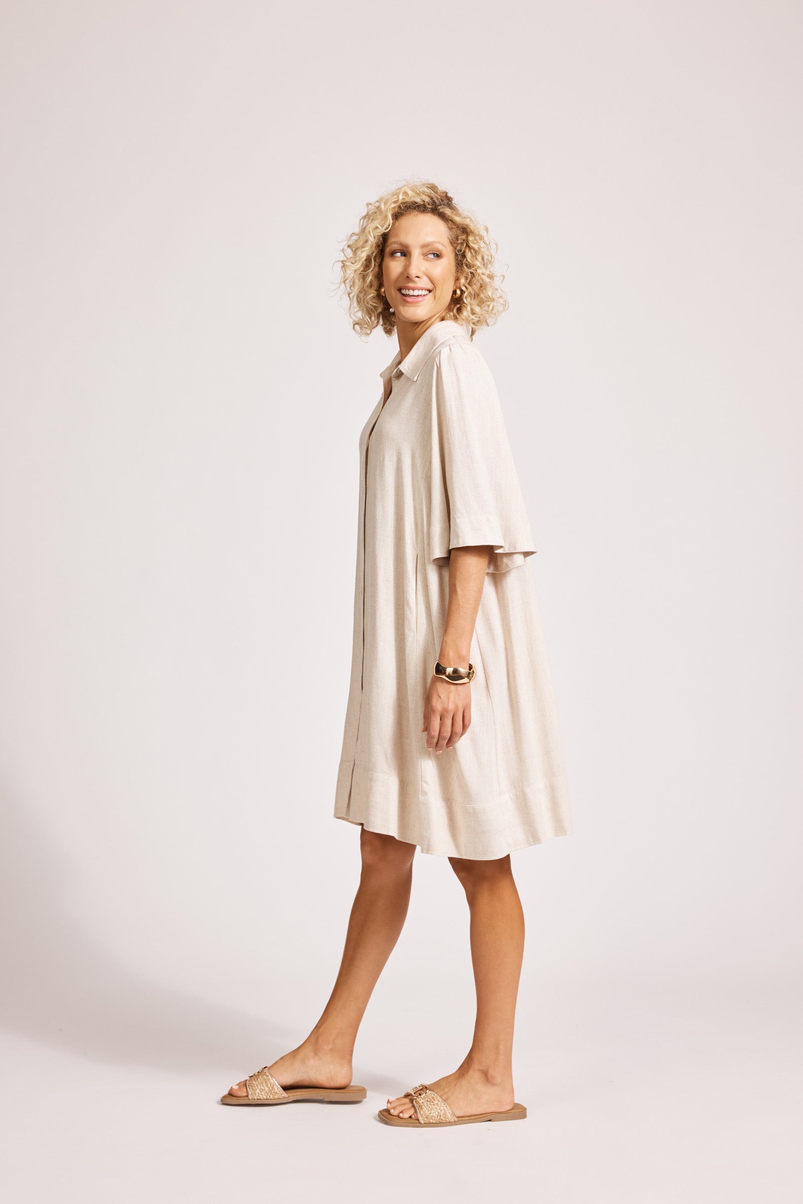 Alesia Shirt Dress - Tusk