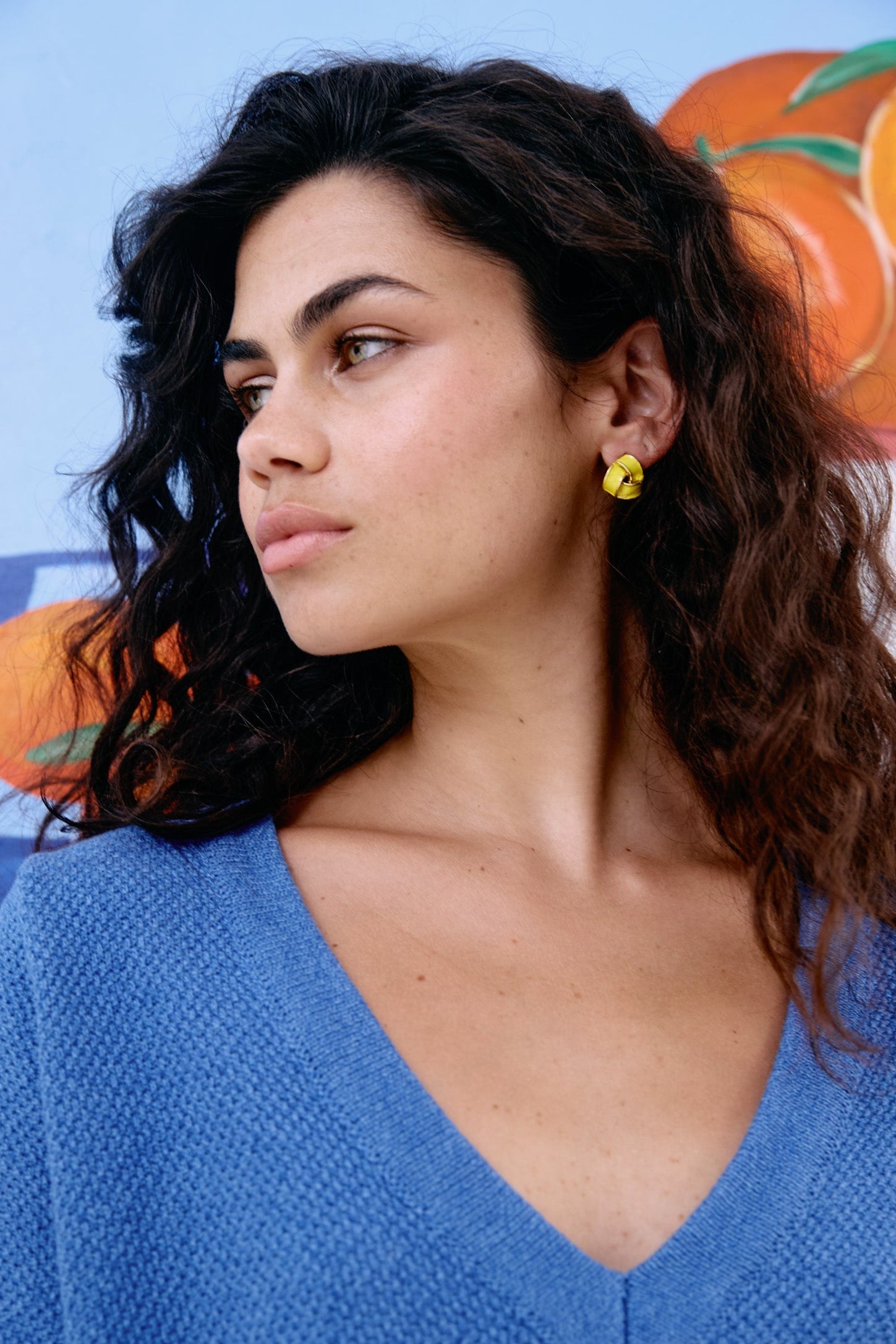 Parisio Twist Earring - Citrine