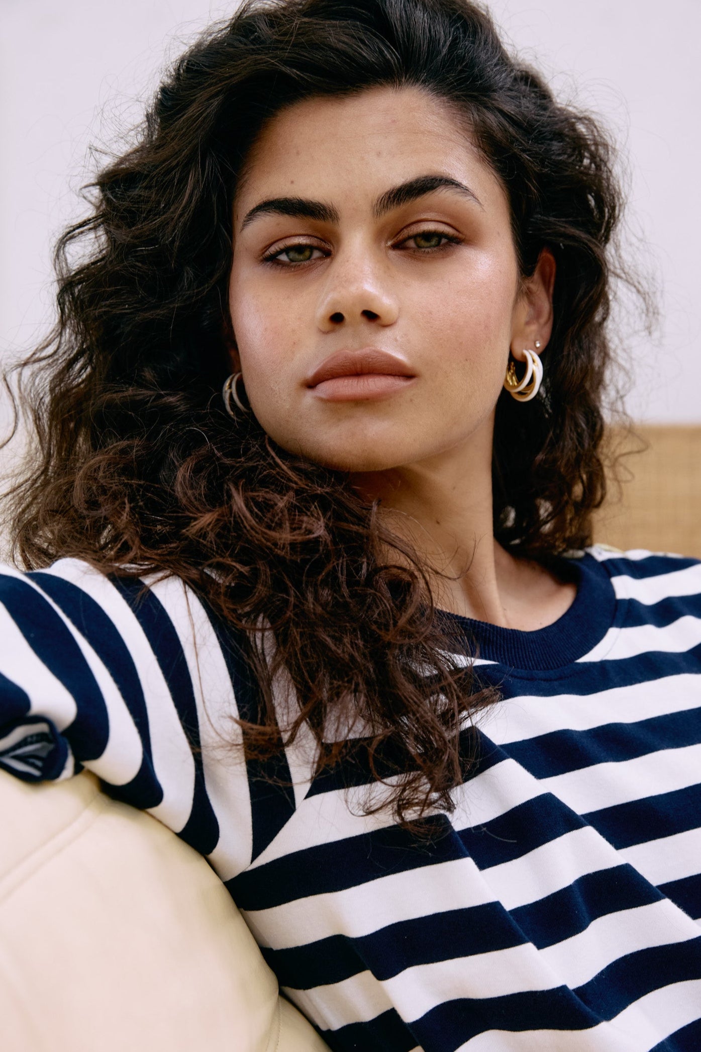 Parisio Trio Earring - White