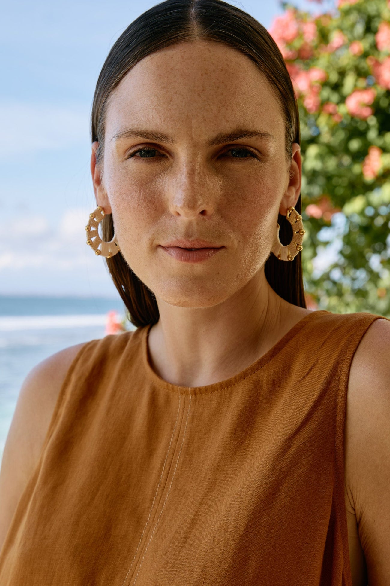 Capri Woven Earring - White
