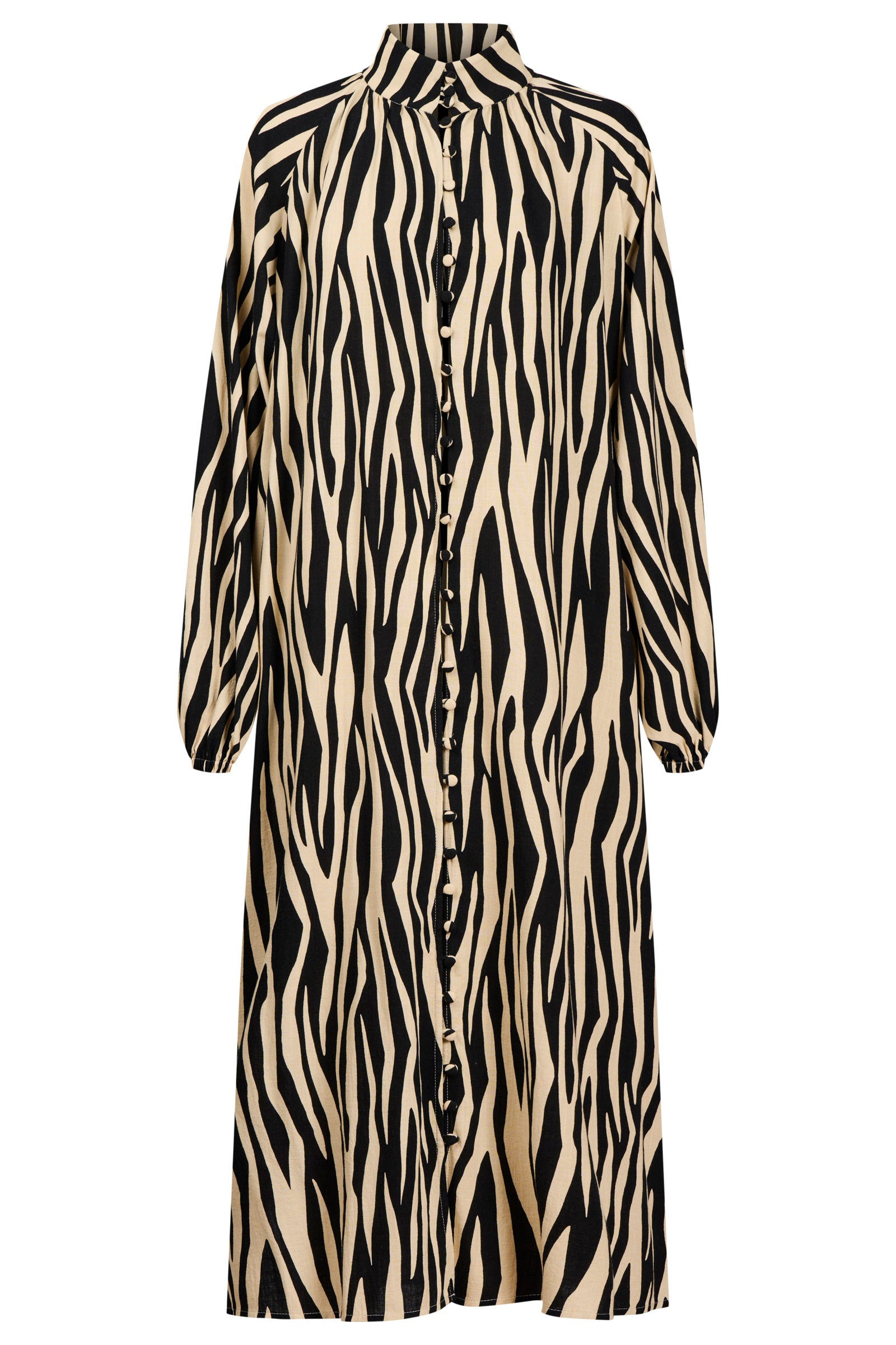 Bajau Button Dress - Savanna