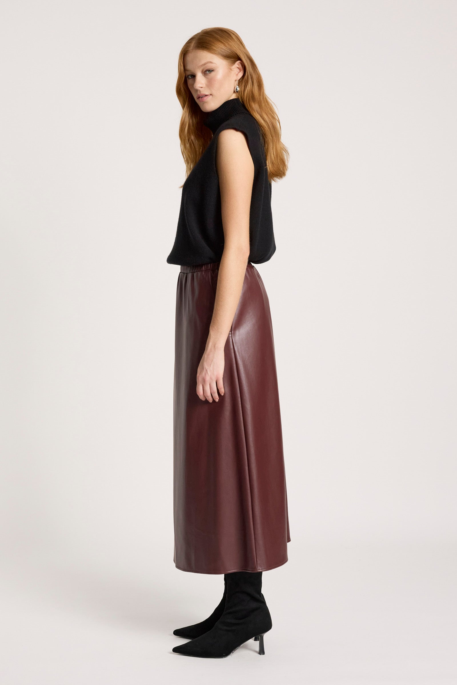 Amina Skirt - Mahogany