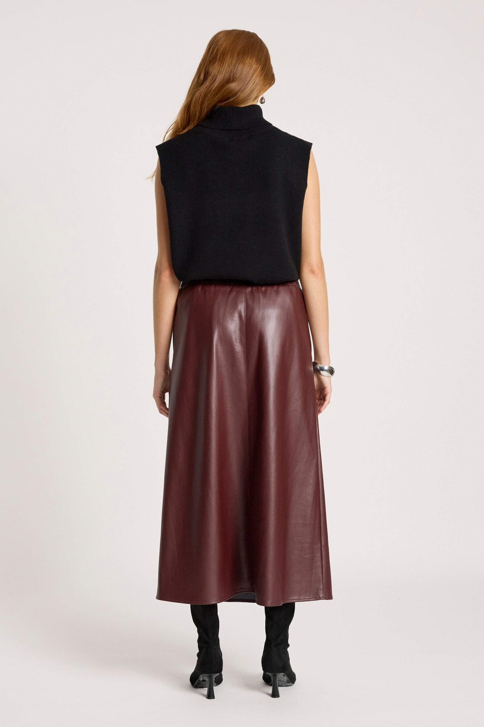 Amina Skirt - Mahogany