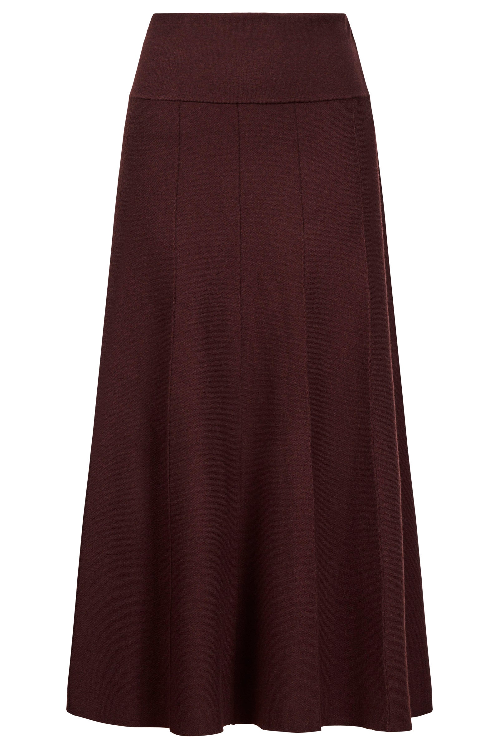 Zala Knit Skirt - Mahogany