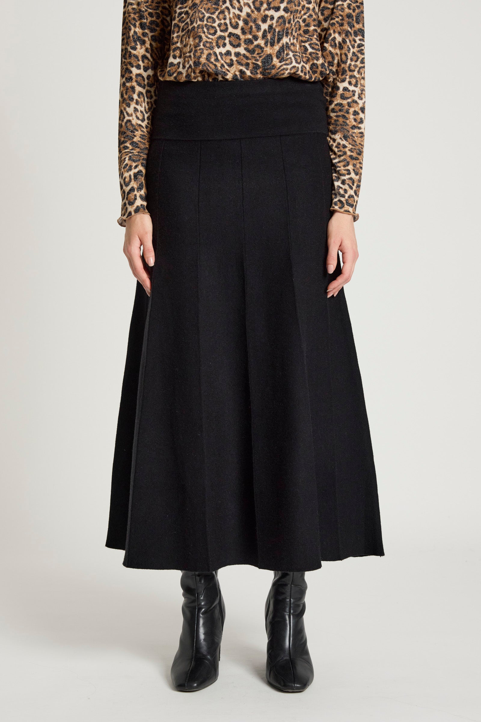 Zala Knit Skirt - Black