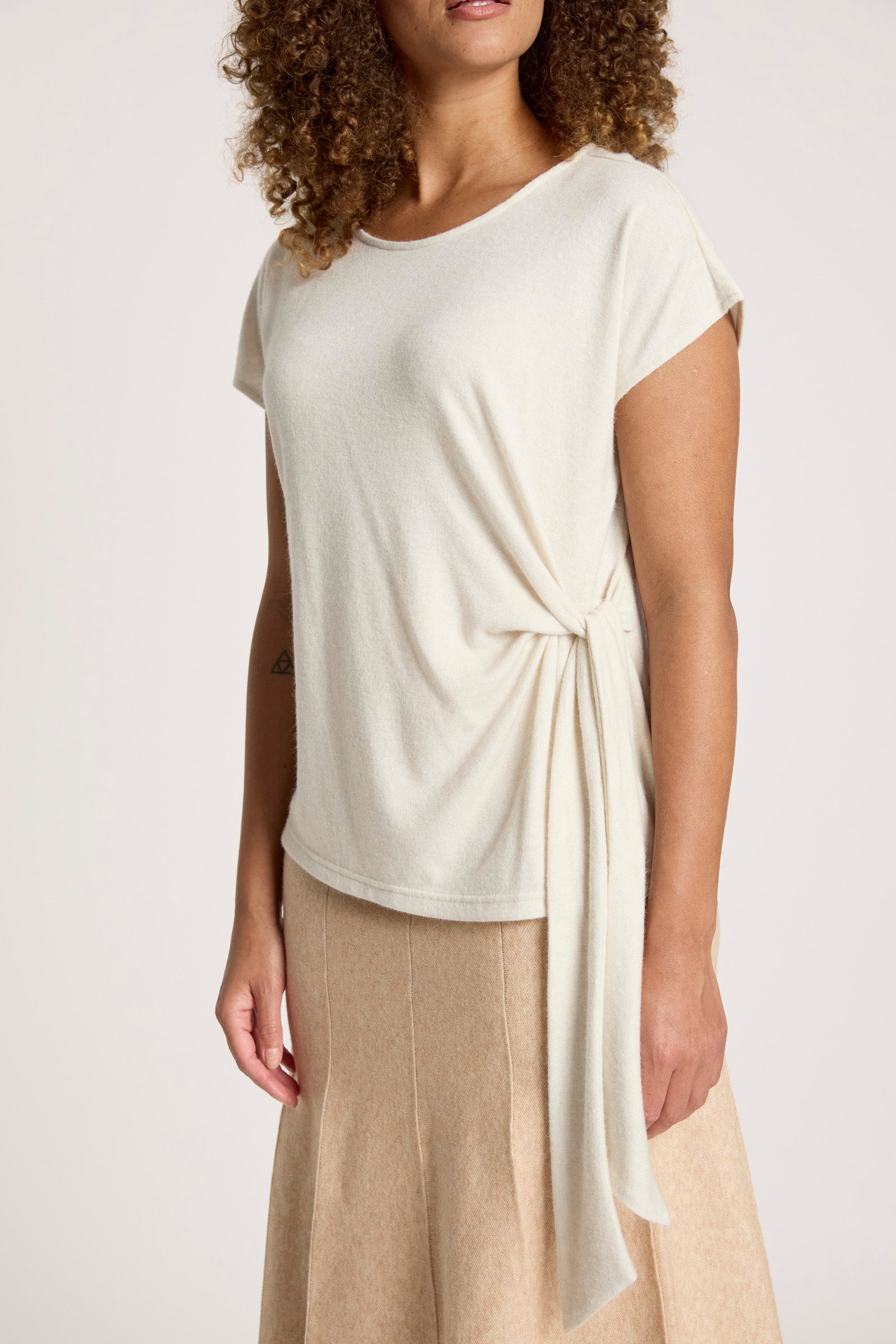 Aria Tie Top - Dune