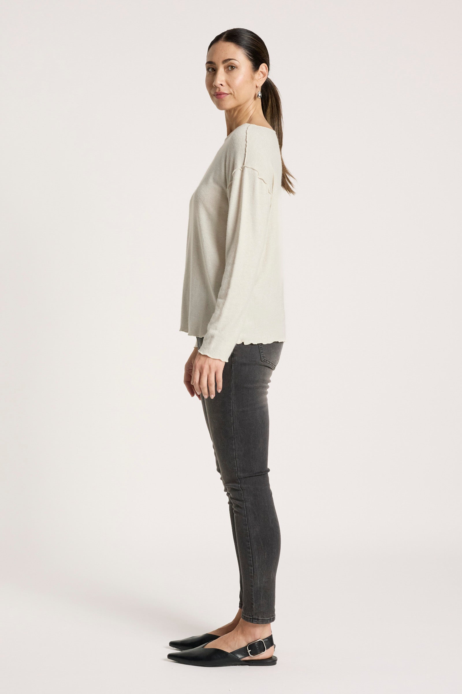 Aria Long Sleeve Top - Dune