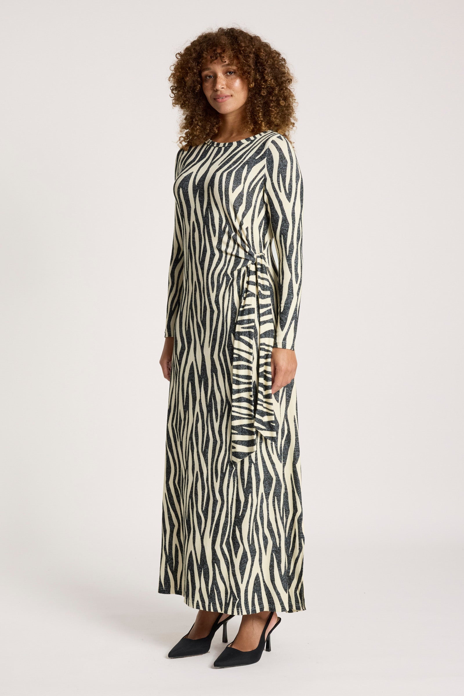 Aria Tie Maxi Dress - Savanna