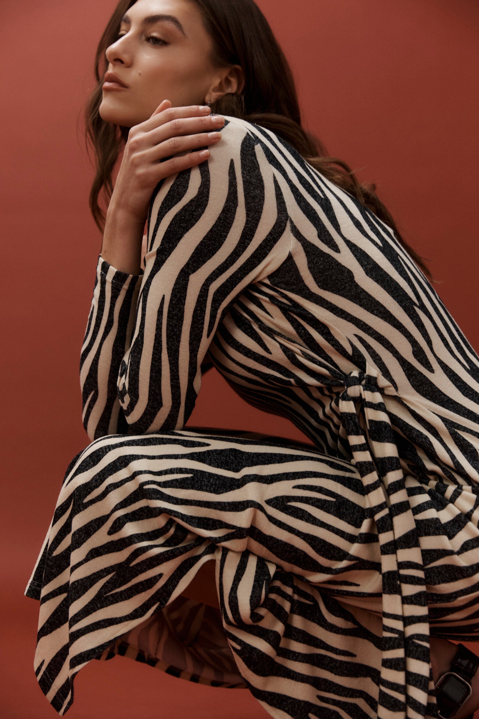 Aria Tie Maxi Dress - Savanna