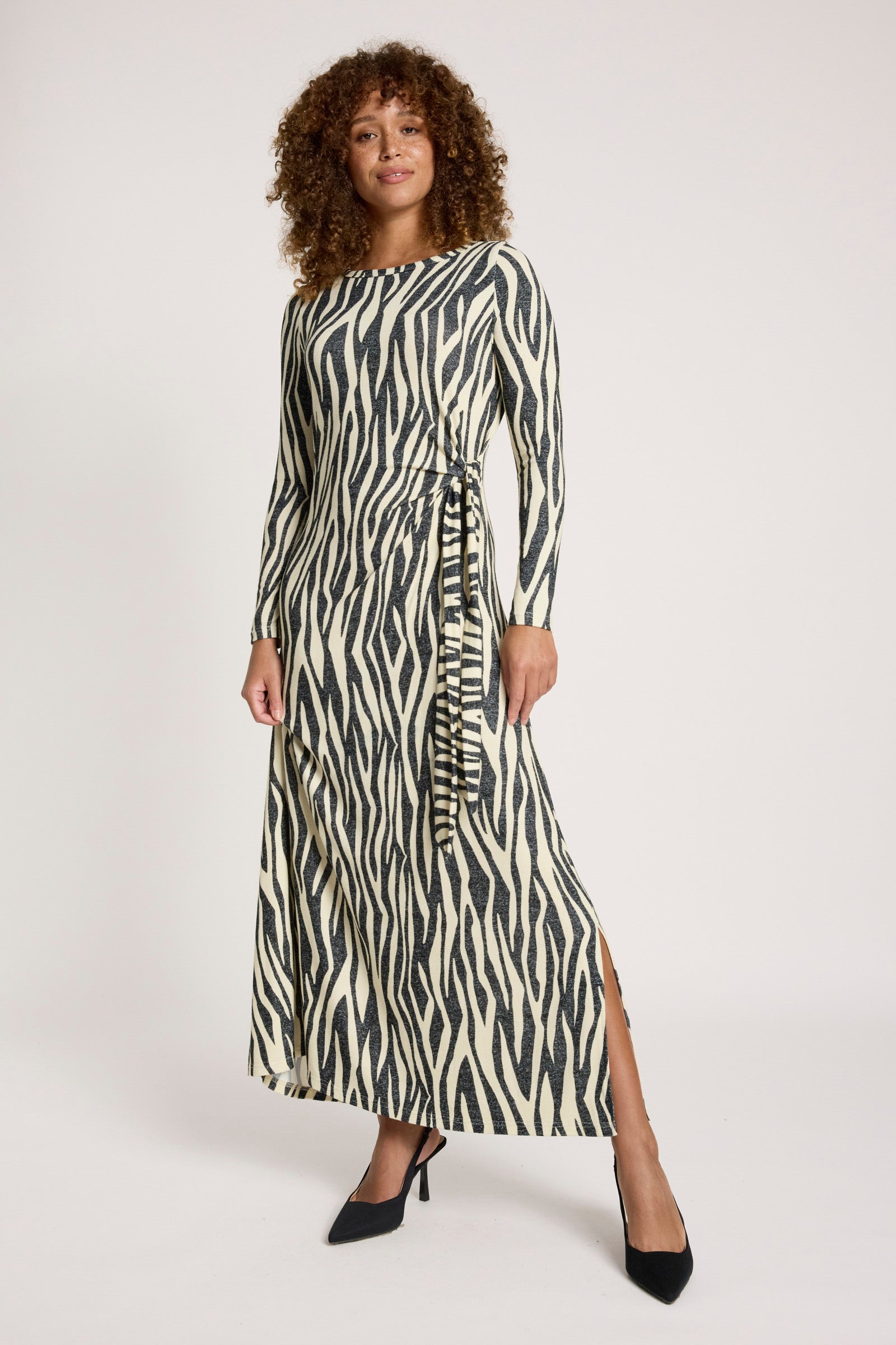 Aria Tie Maxi Dress - Savanna