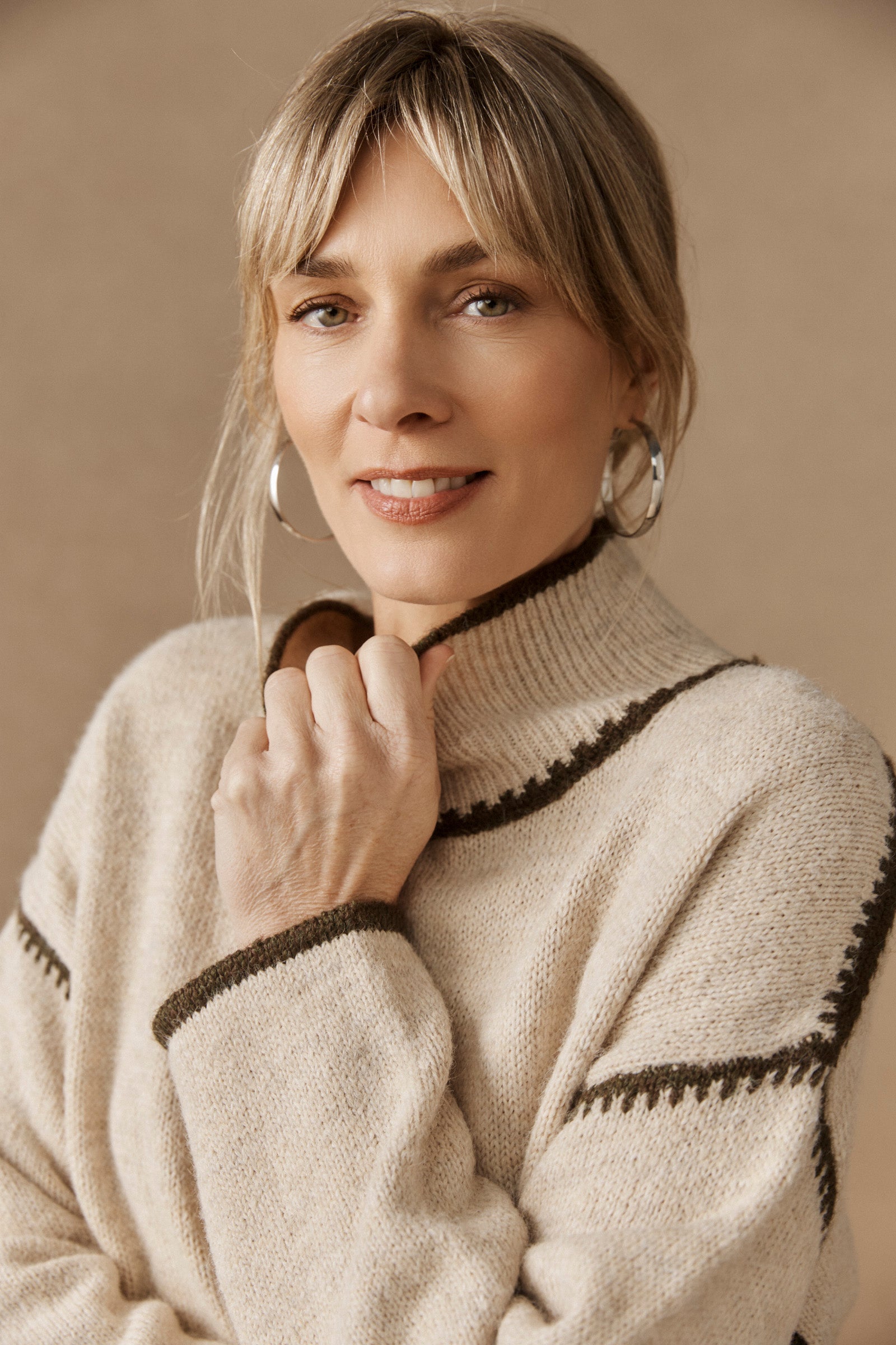 Rumi Hoop Earring - Silver