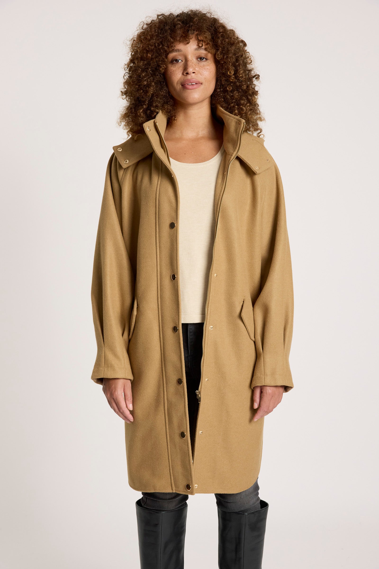 Sable Hood Jacket - Mocha