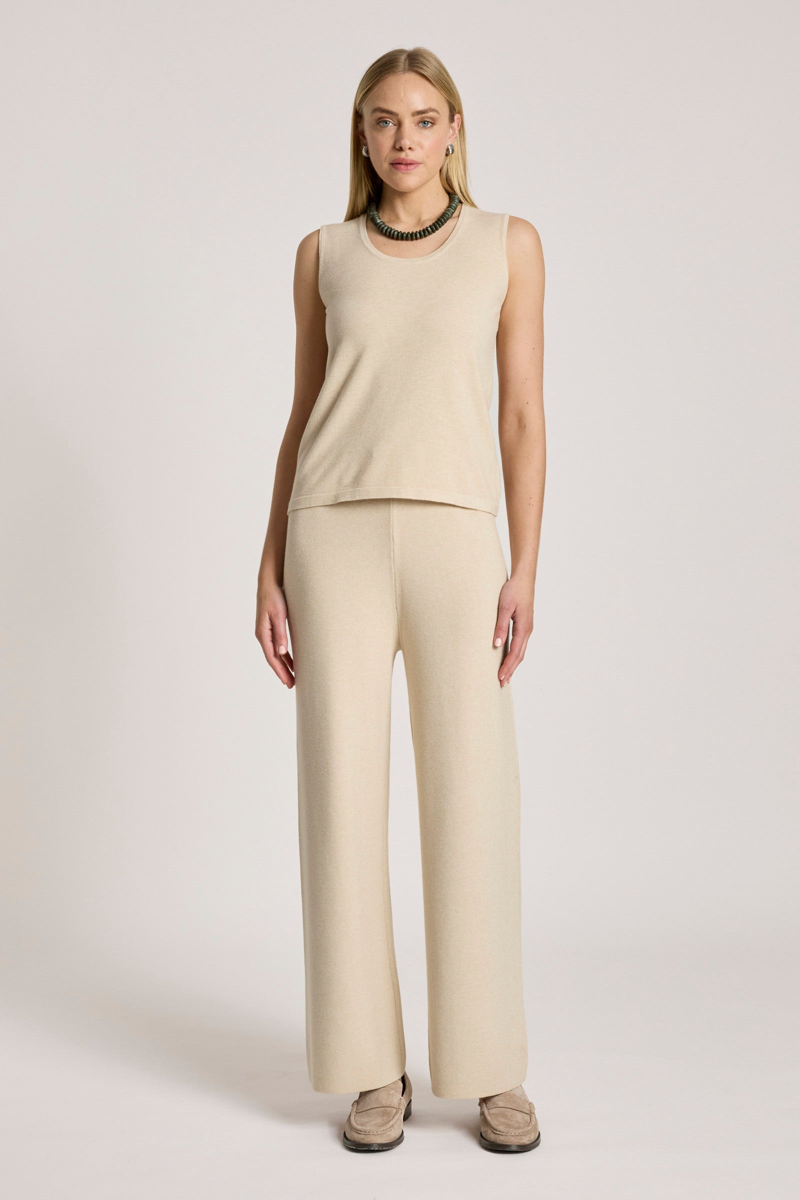 Samira Knit Tank - Bisque