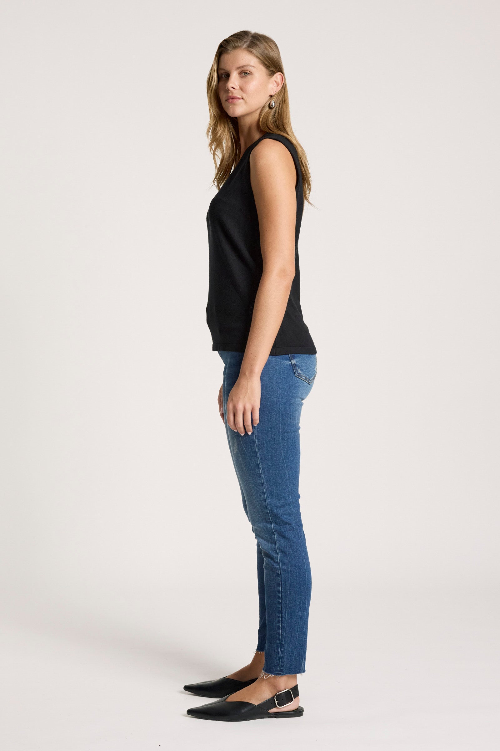 Samira Knit Tank - Black