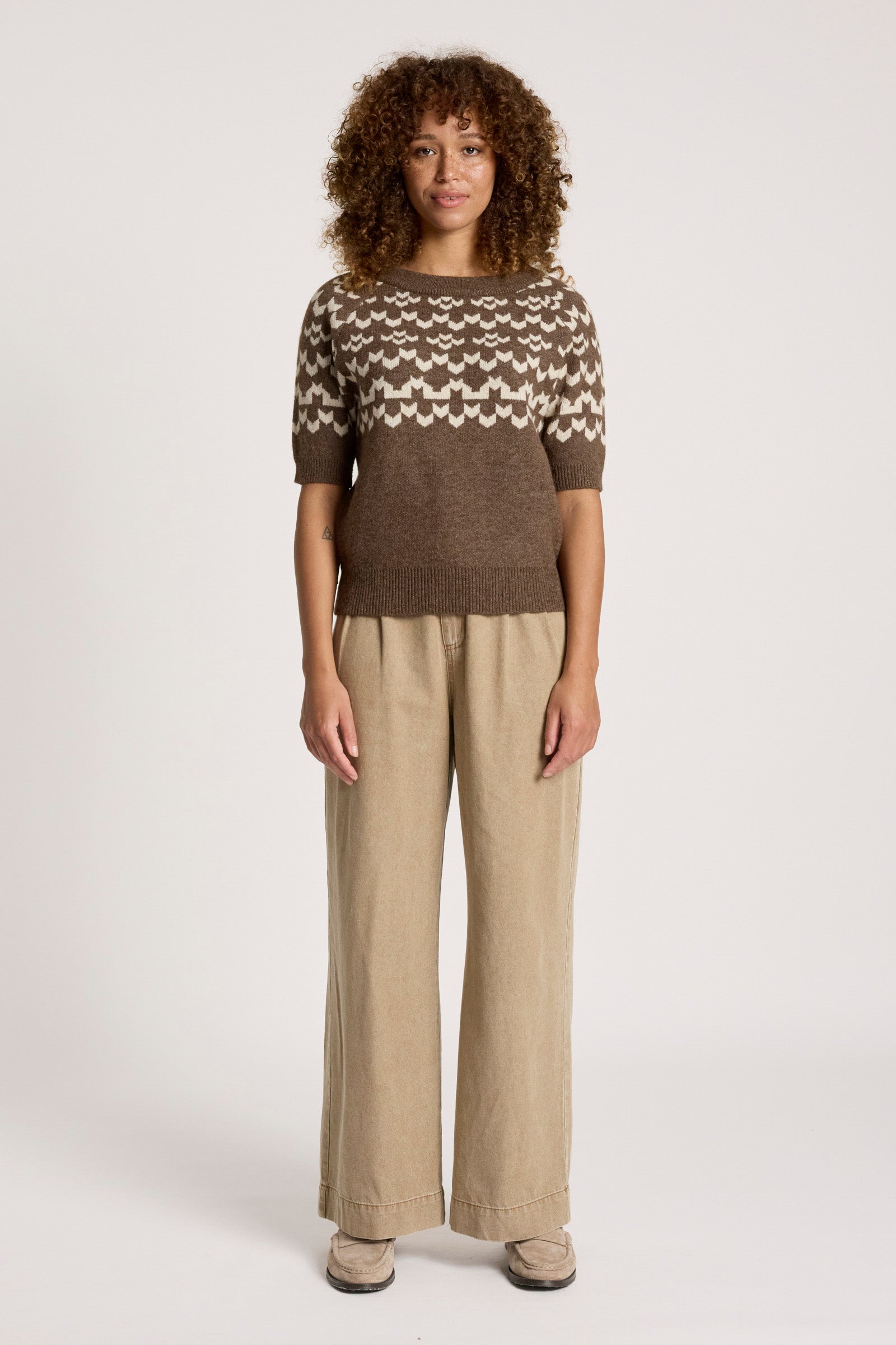 Maasai Knit Top - Cocoa/Dune
