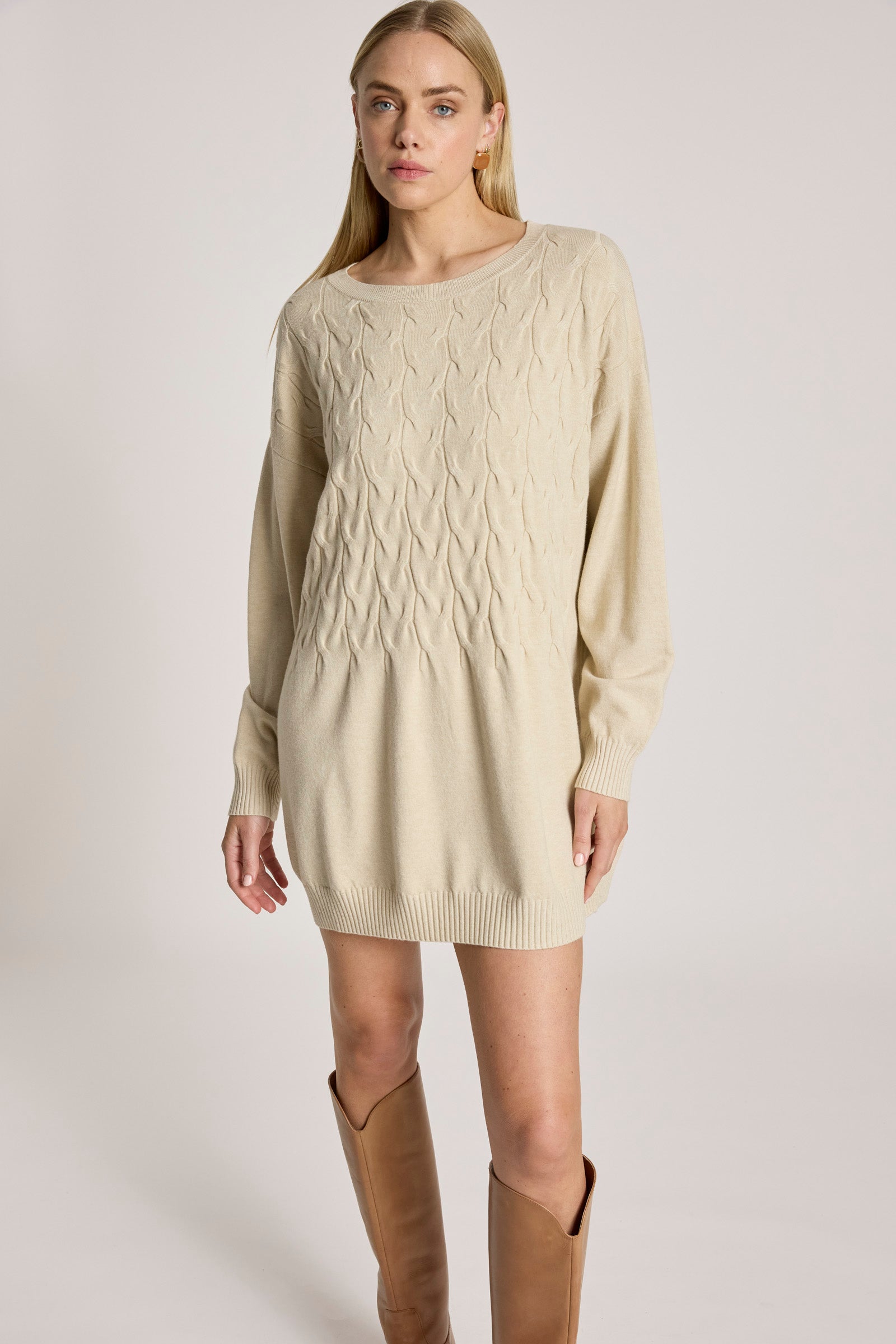 Samira Relaxed Knit - Bisque