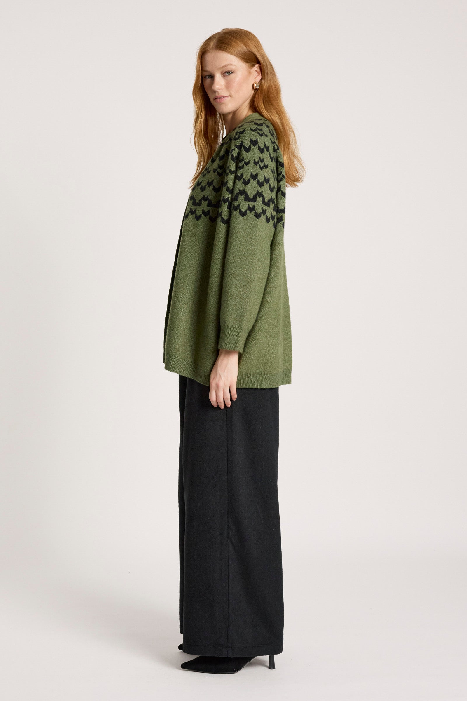 Maasai Cardigan - Pampas/Black