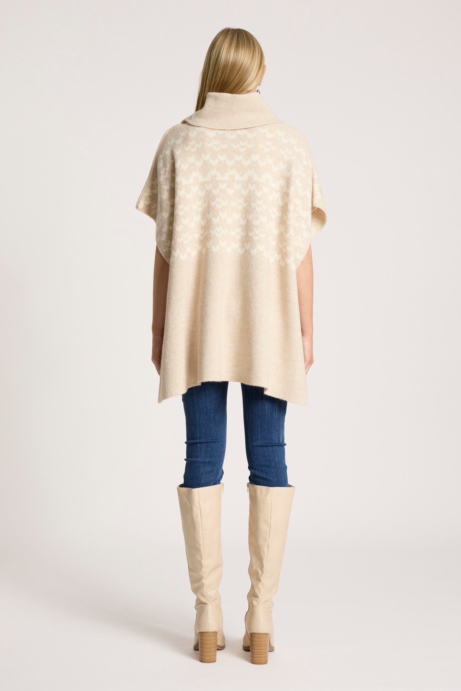 Maasai Poncho - Dune/Bisque