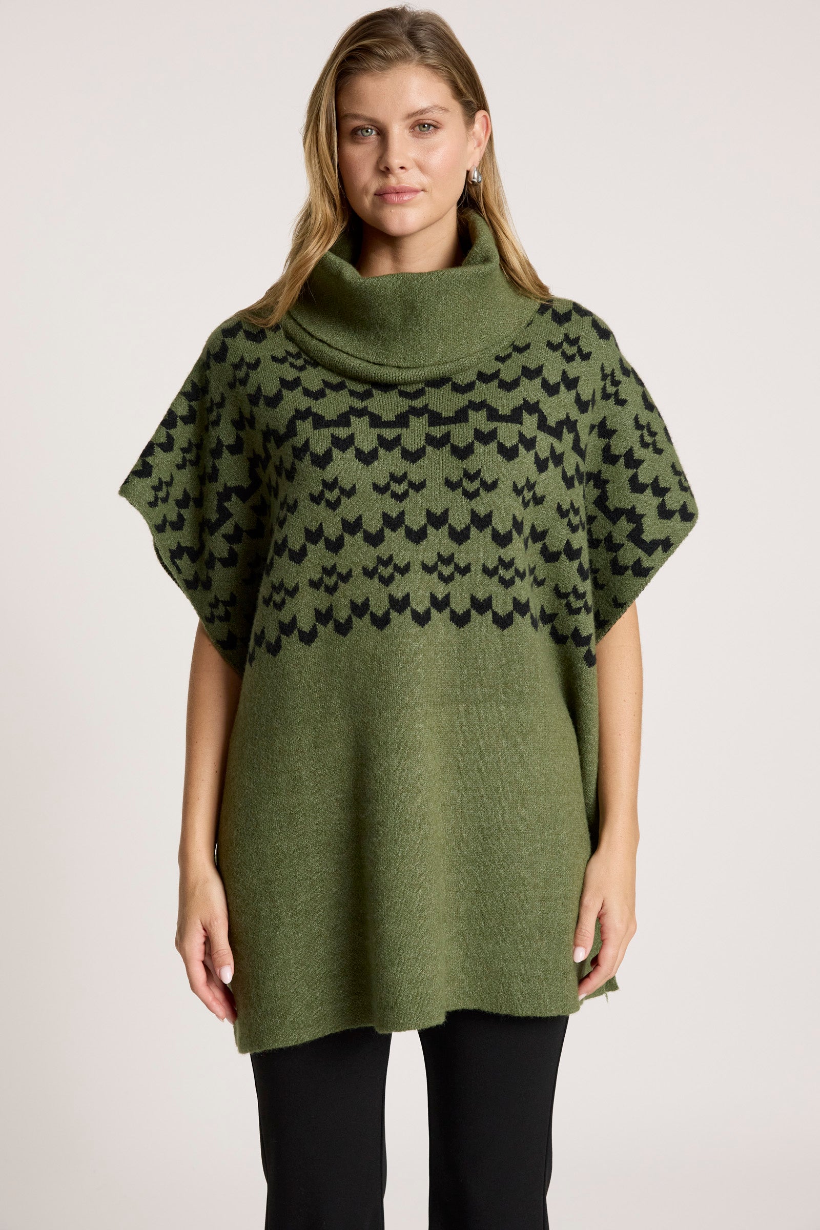 Maasai Poncho - Pampas/Black