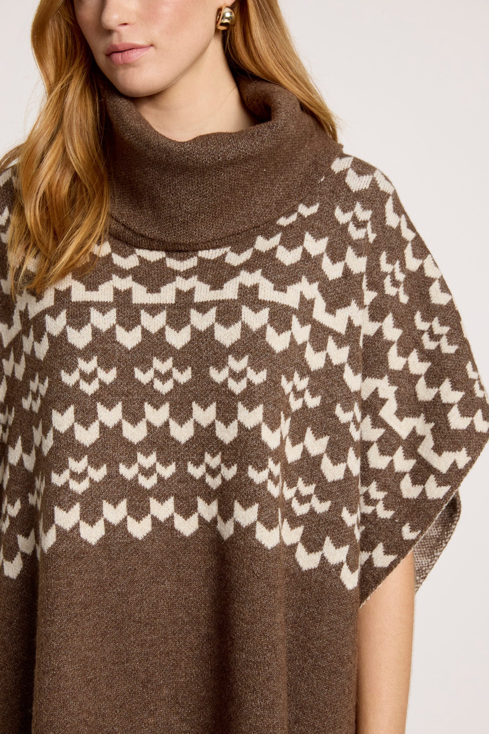 Maasai Poncho - Cocoa/Dune