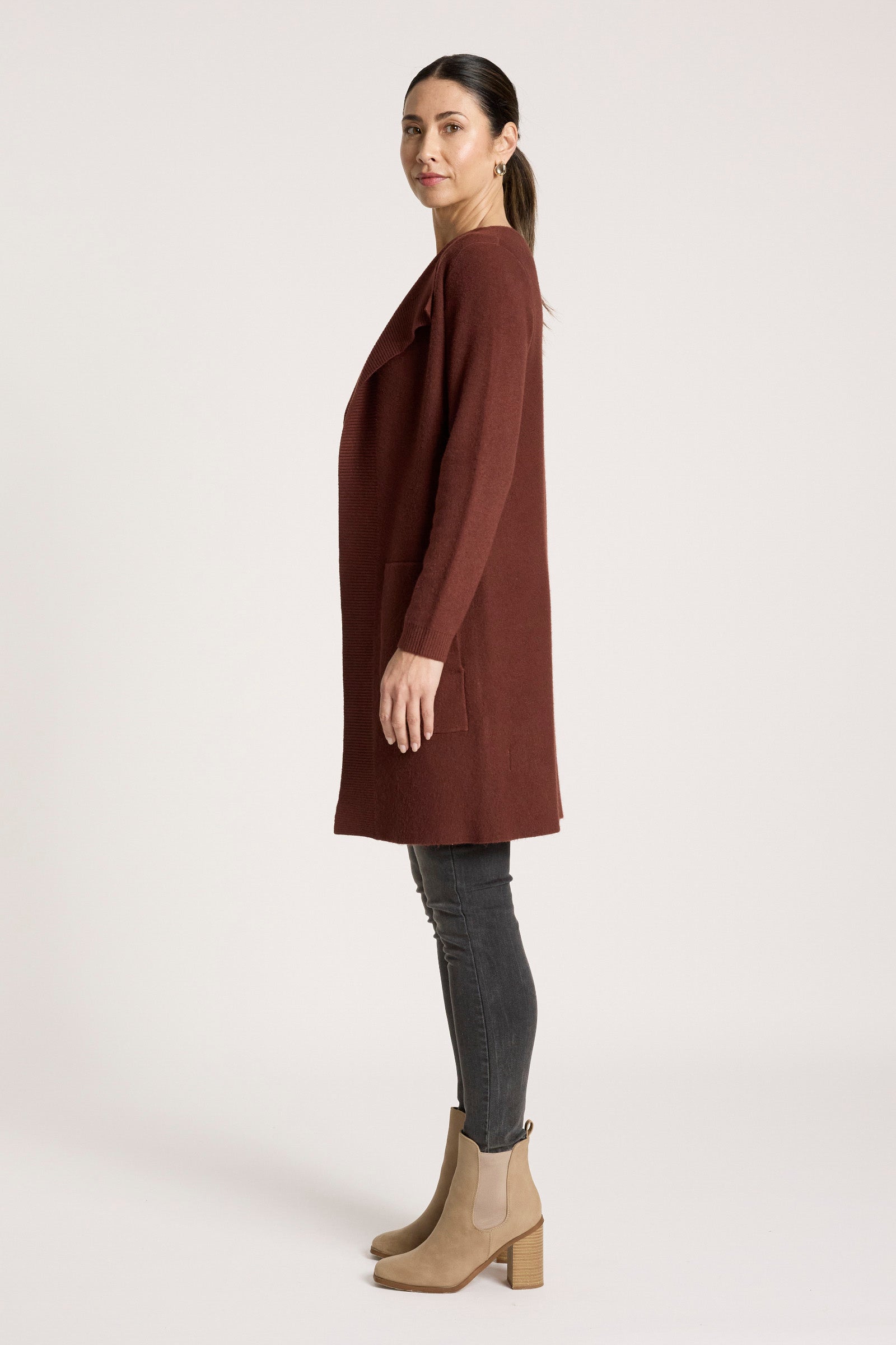 Samira Cardigan - Mahogany