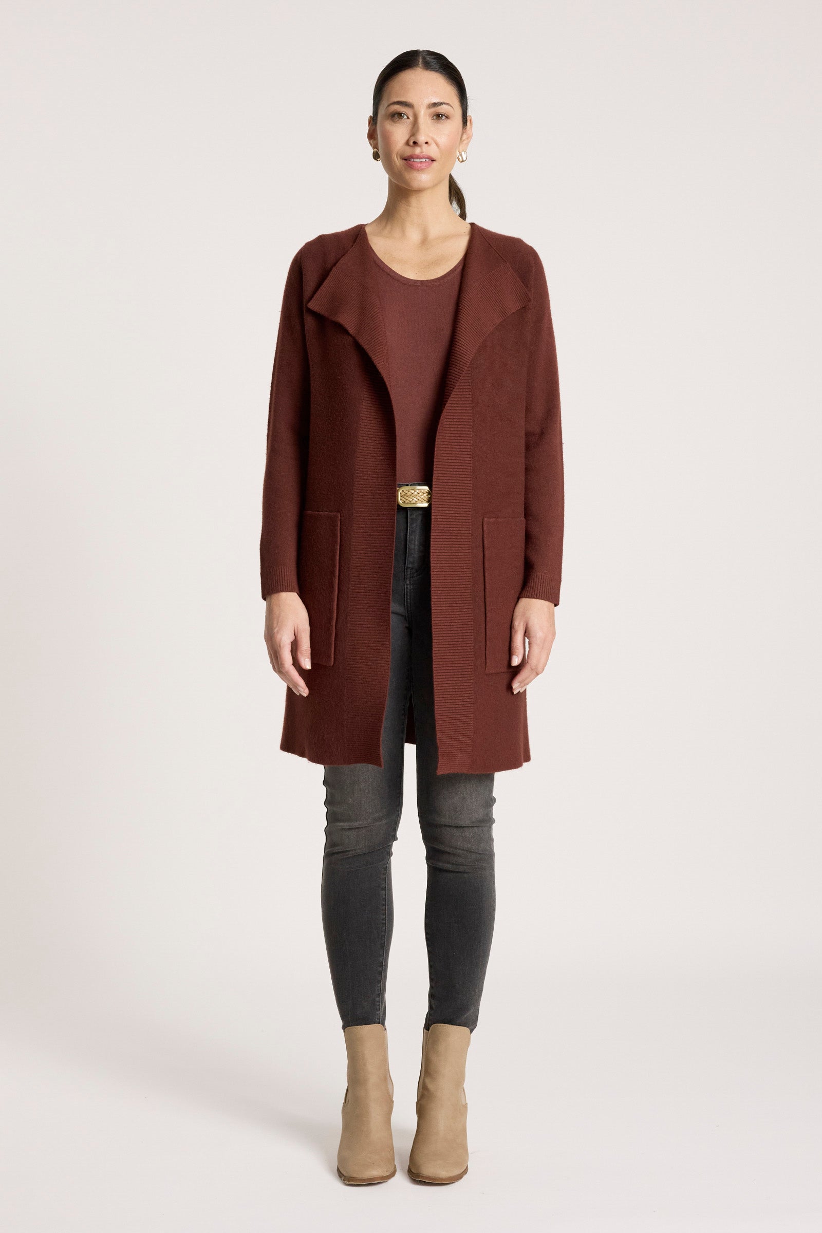 Samira Cardigan - Mahogany