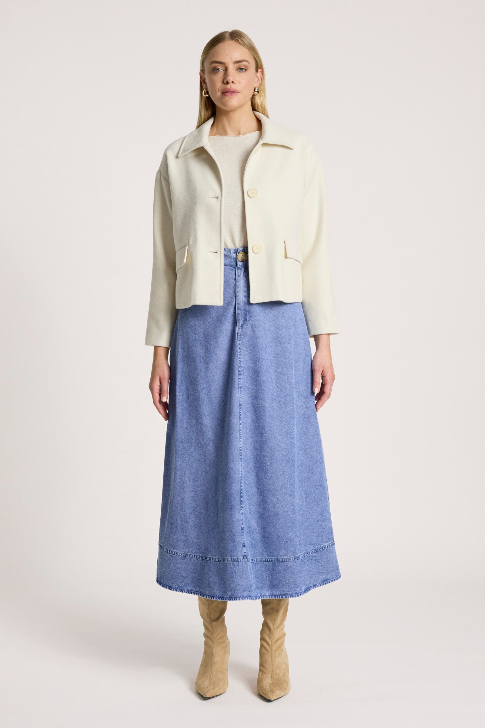 Wanderer Crop Jacket - Ecru