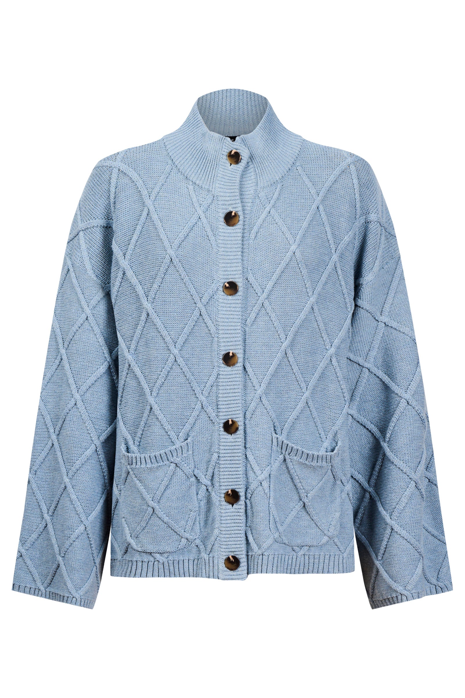 Liora Crop Cardigan - Lake