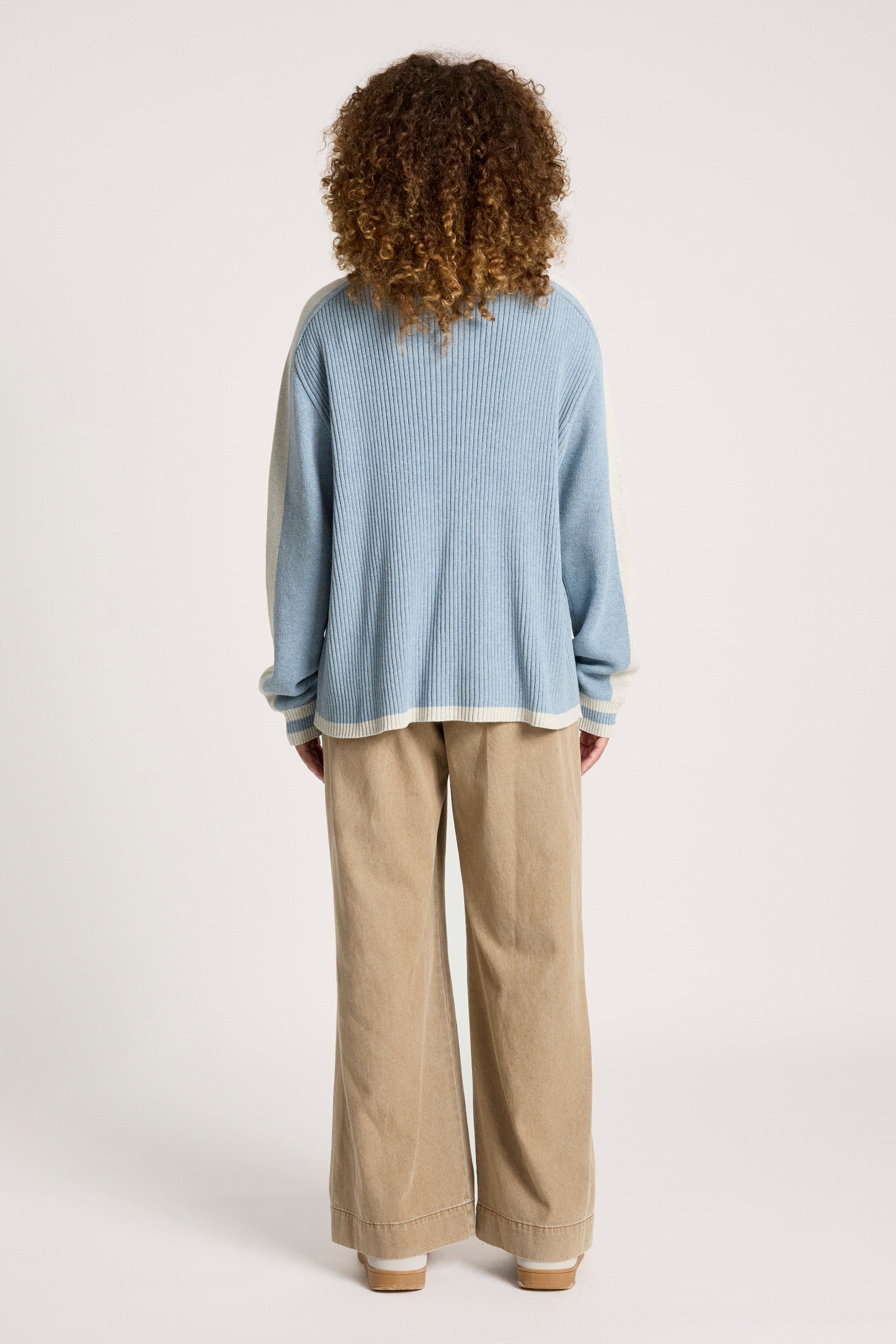 Liora Zip Jumper - Lake/Bisque