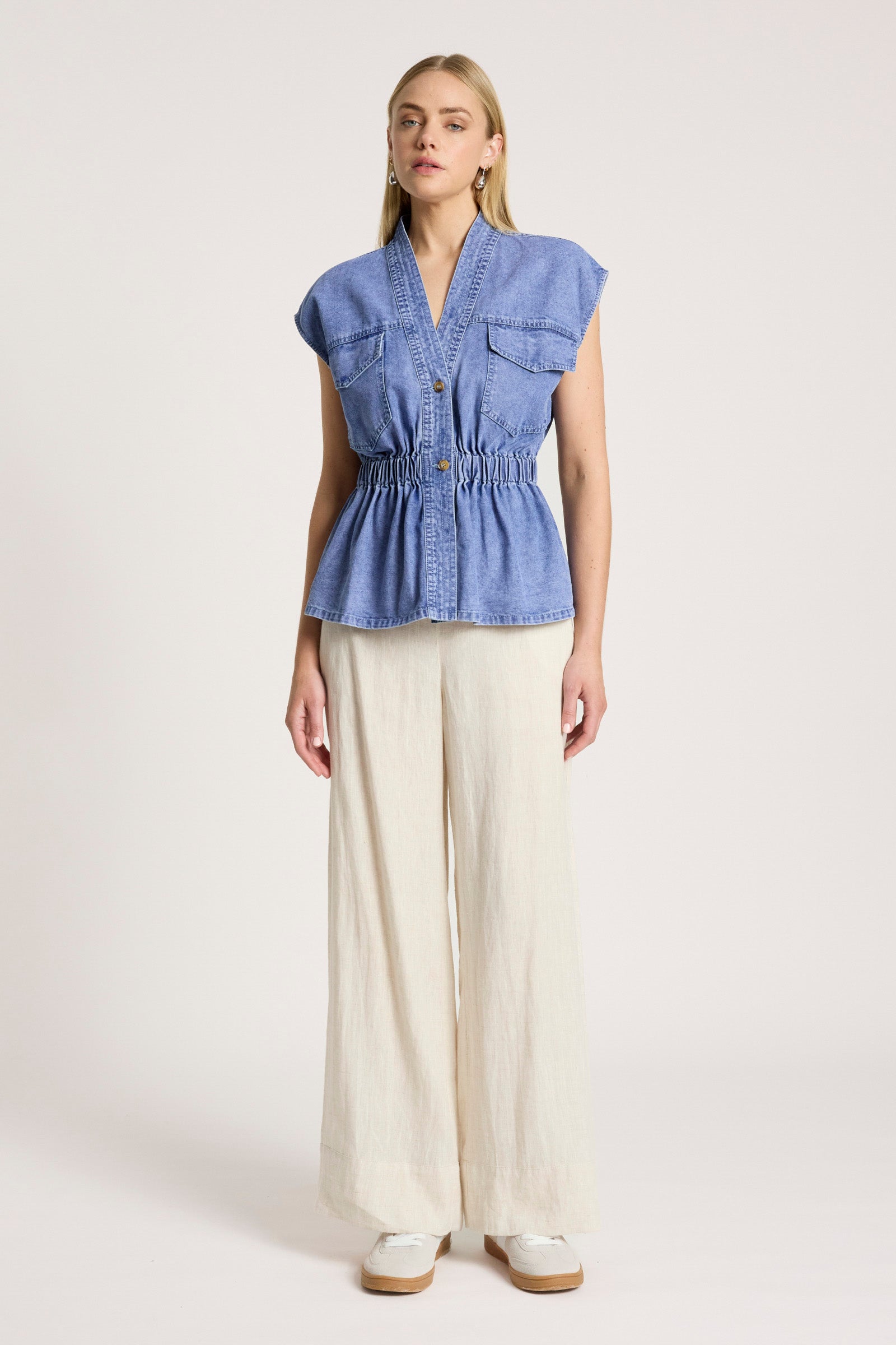 Bodhi Denim Vest - Denim