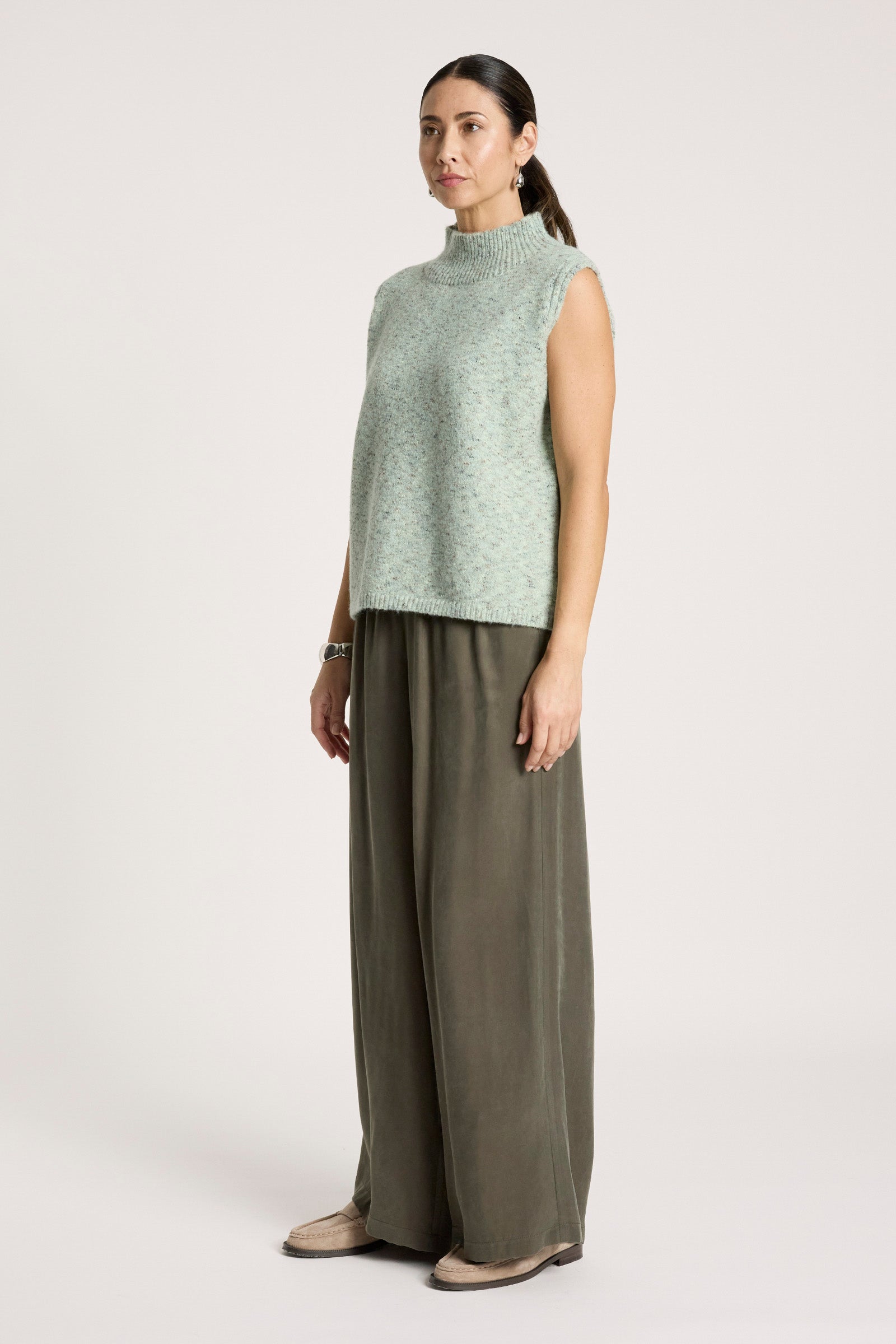 Zarda Knit Vest - Sage