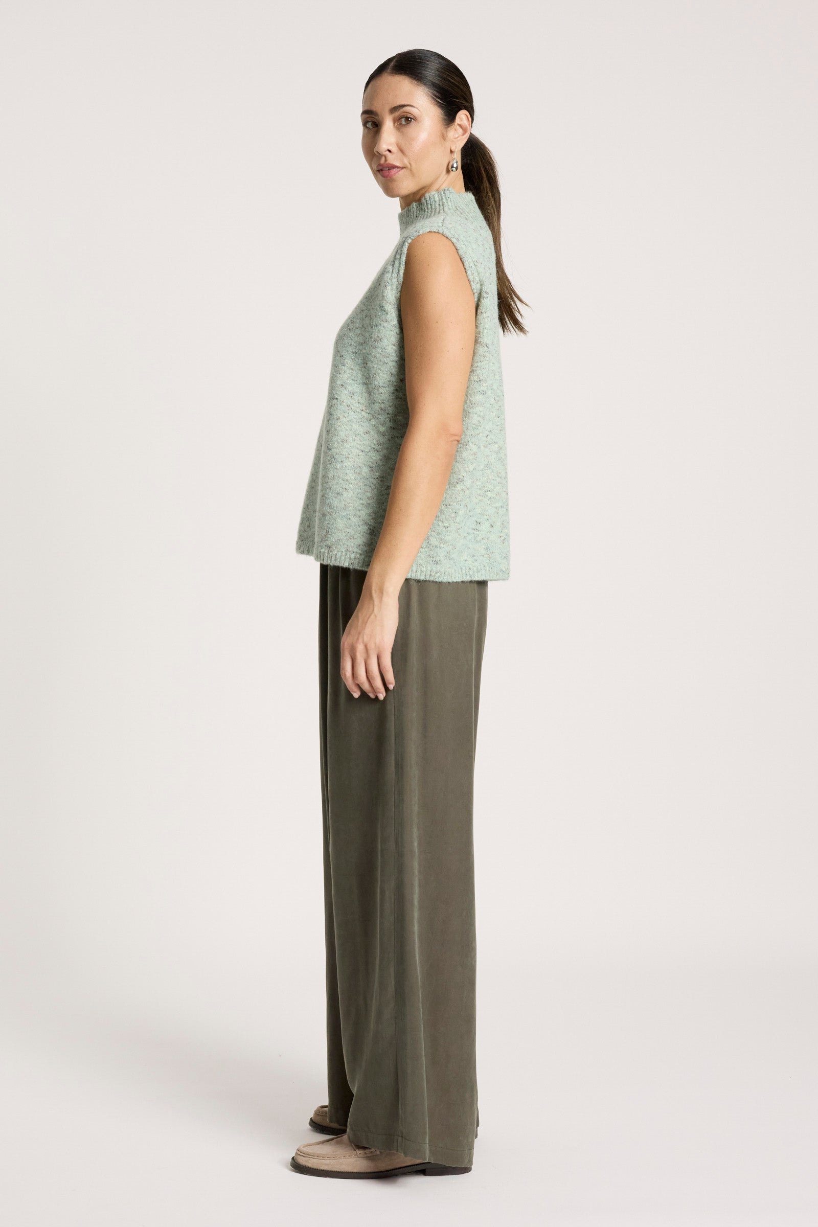 Zarda Knit Vest - Sage