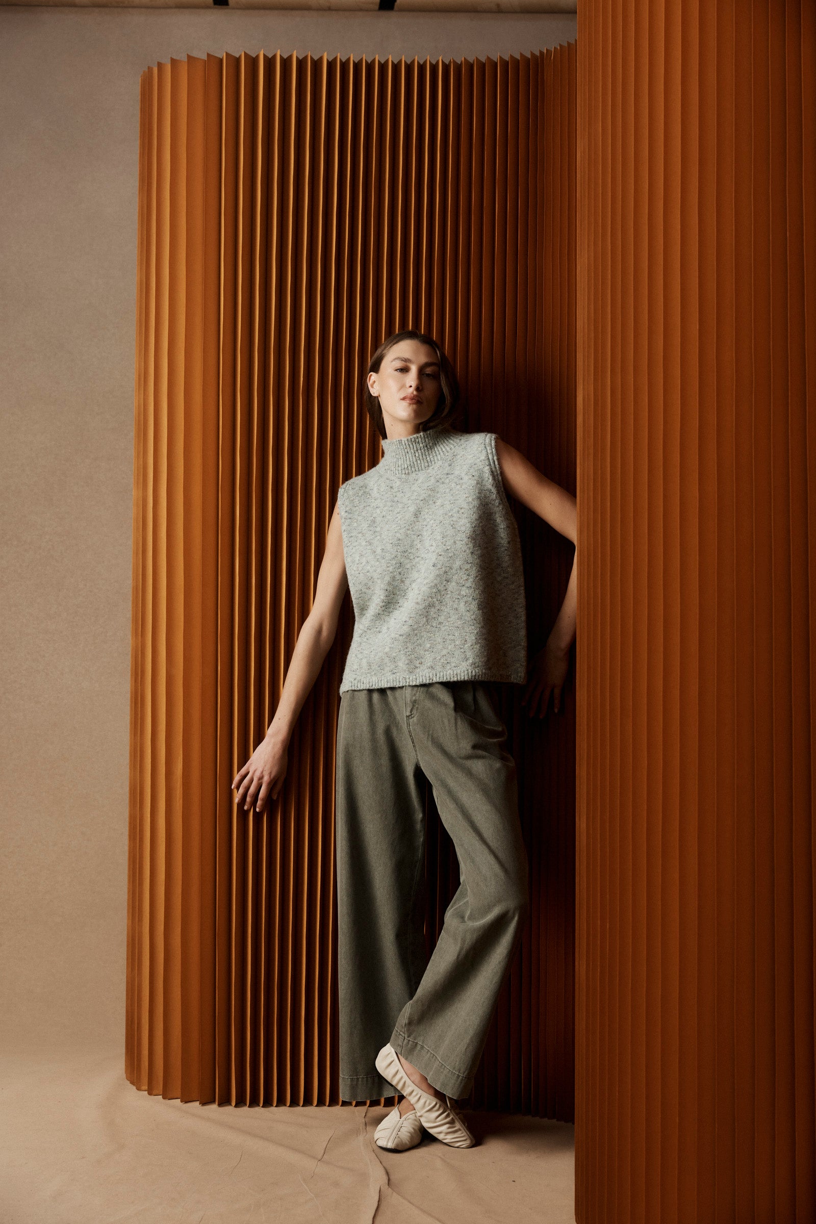 Zarda Knit Vest - Sage