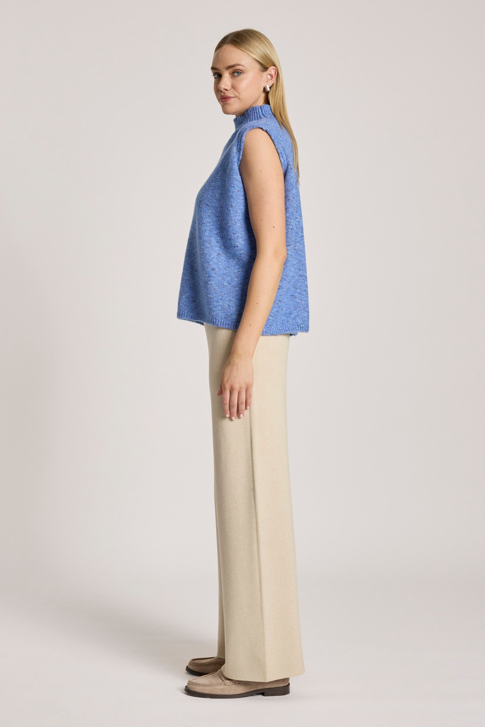 Zarda Knit Vest - Lake