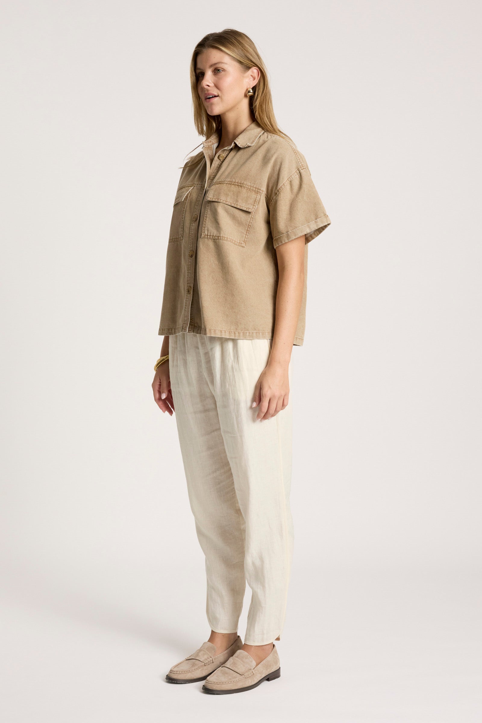 Bodhi Denim Shirt - Fawn