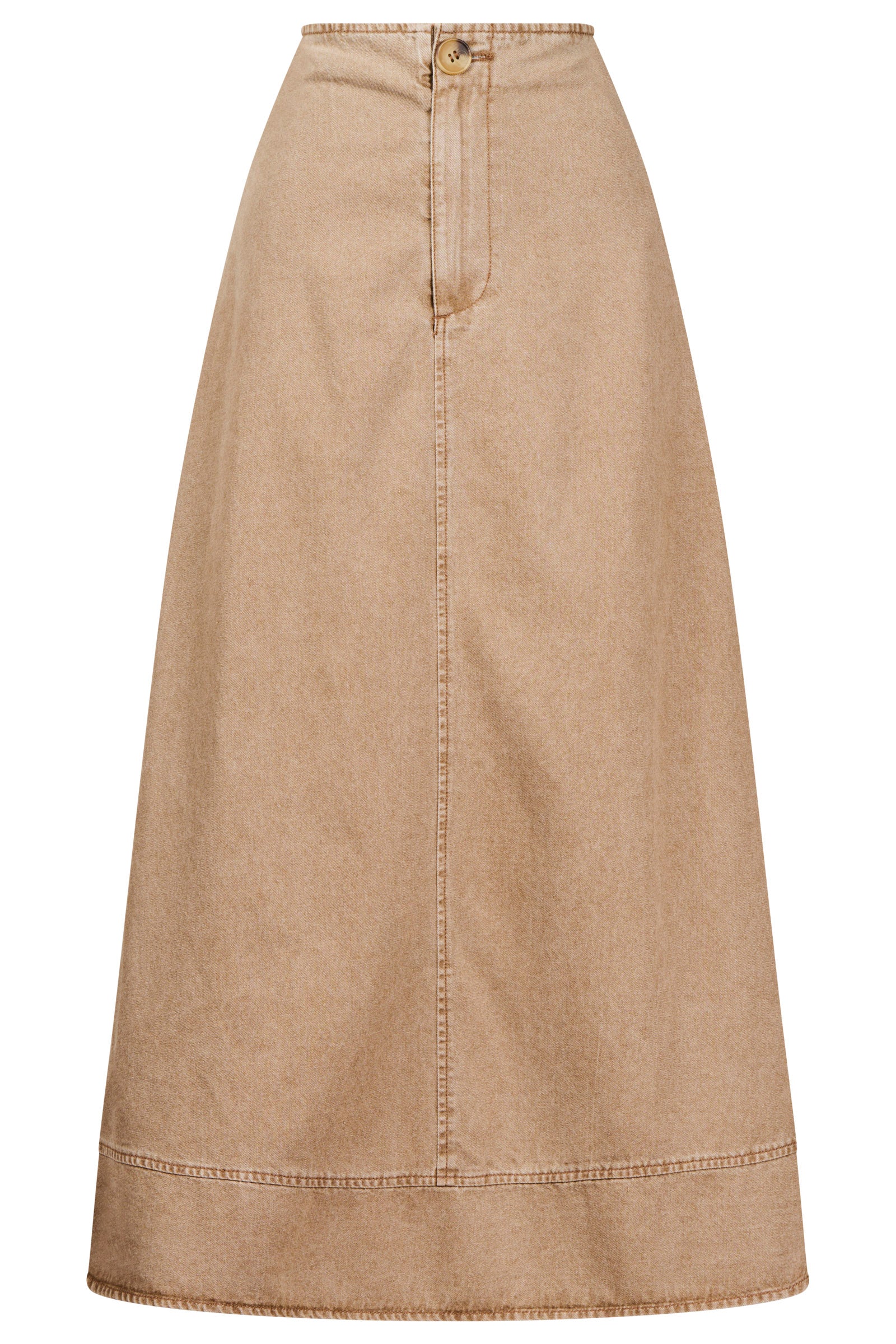 Bodhi Denim Skirt - Fawn