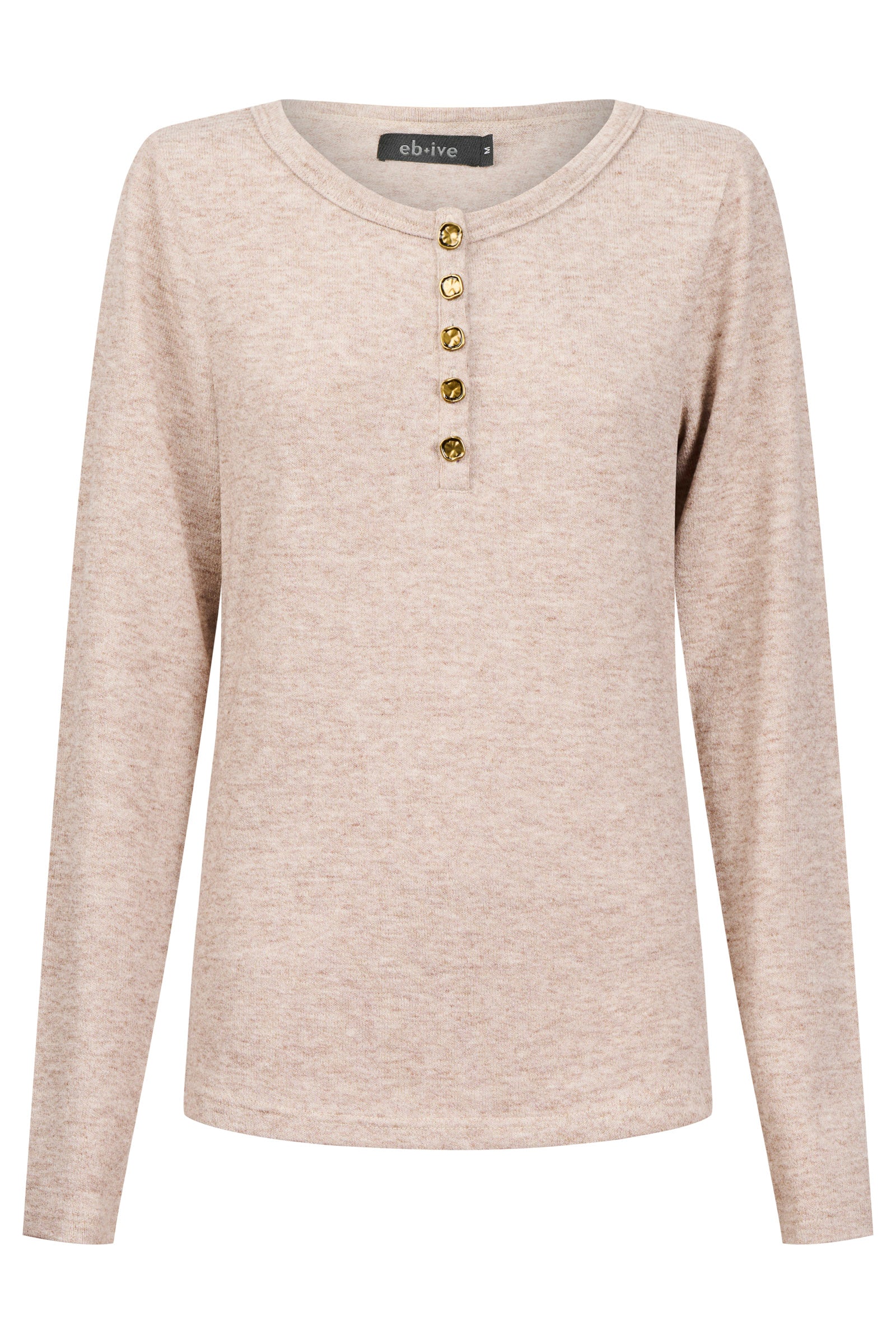 Rumi Long Sleeve Top - Bisque