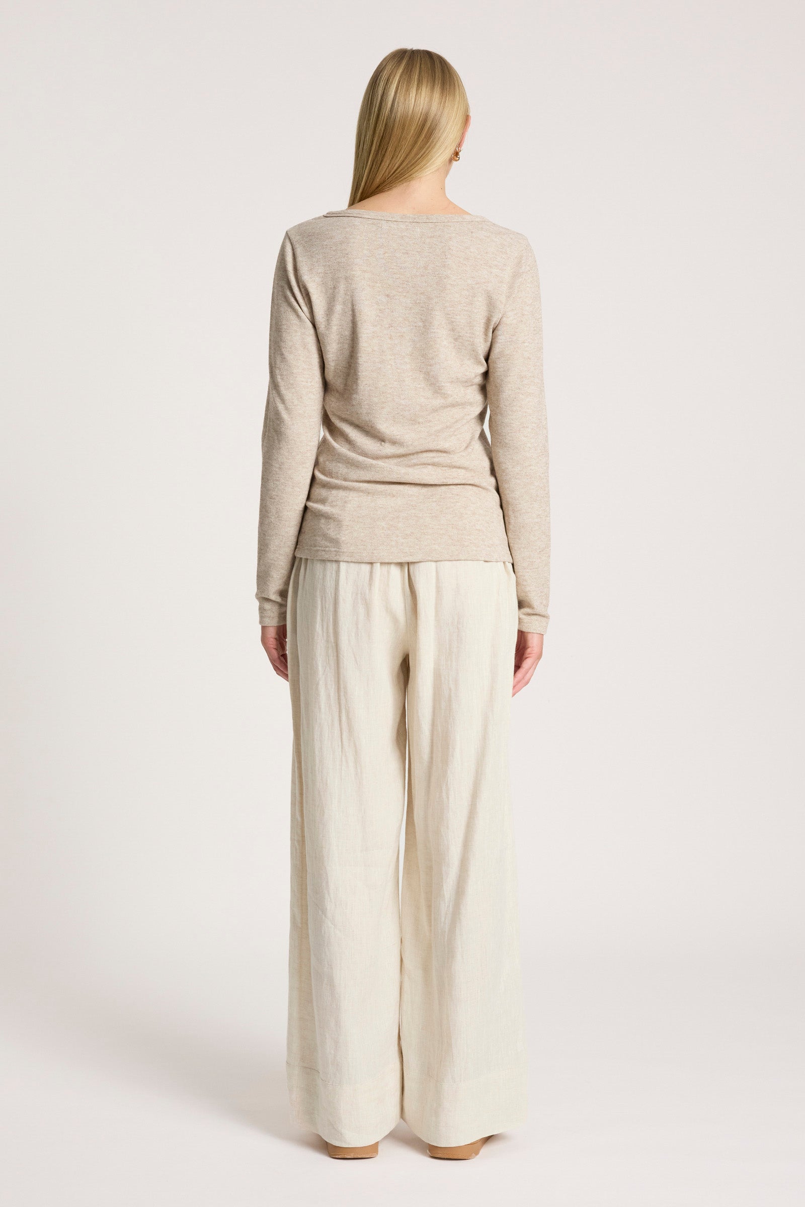 Rumi Long Sleeve Top - Bisque