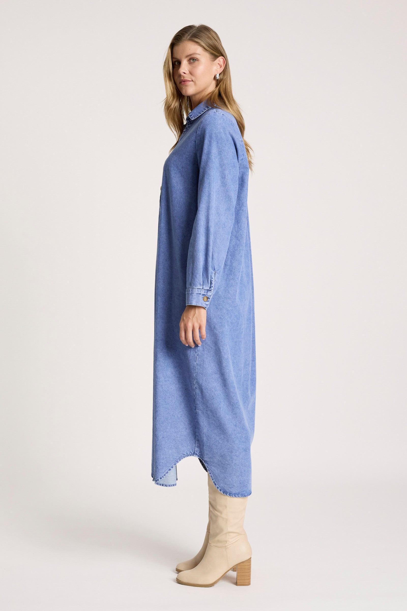Bodhi Denim Shirt Dress - Denim