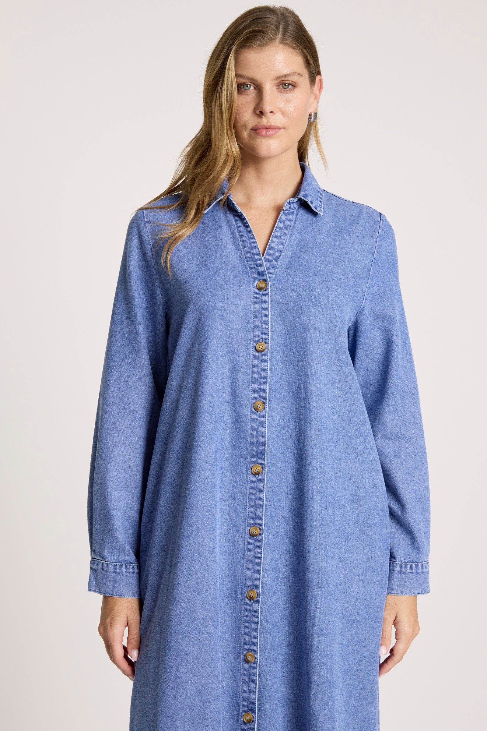 Bodhi Denim Shirt Dress - Denim