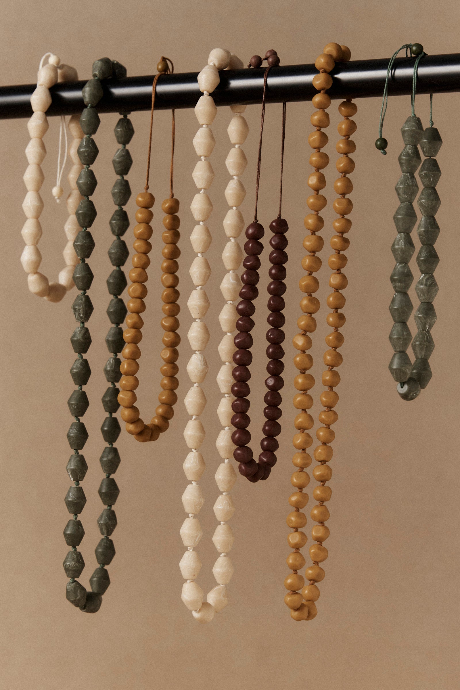 Maasai Long Necklace - Dune