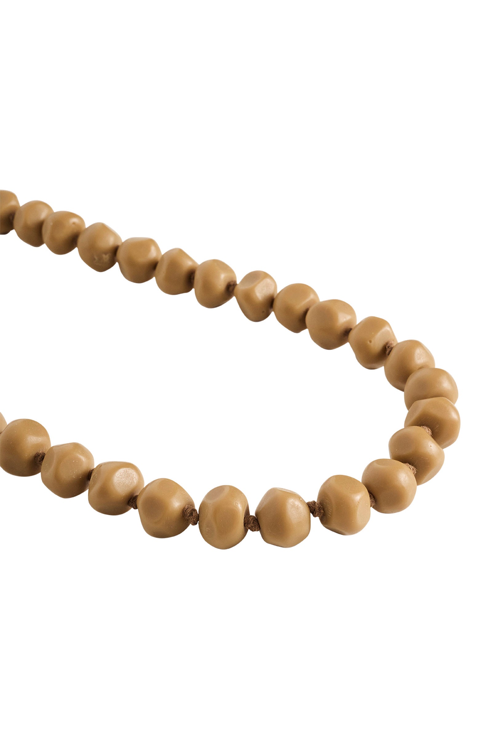 Maasai Long Necklace - Caramel