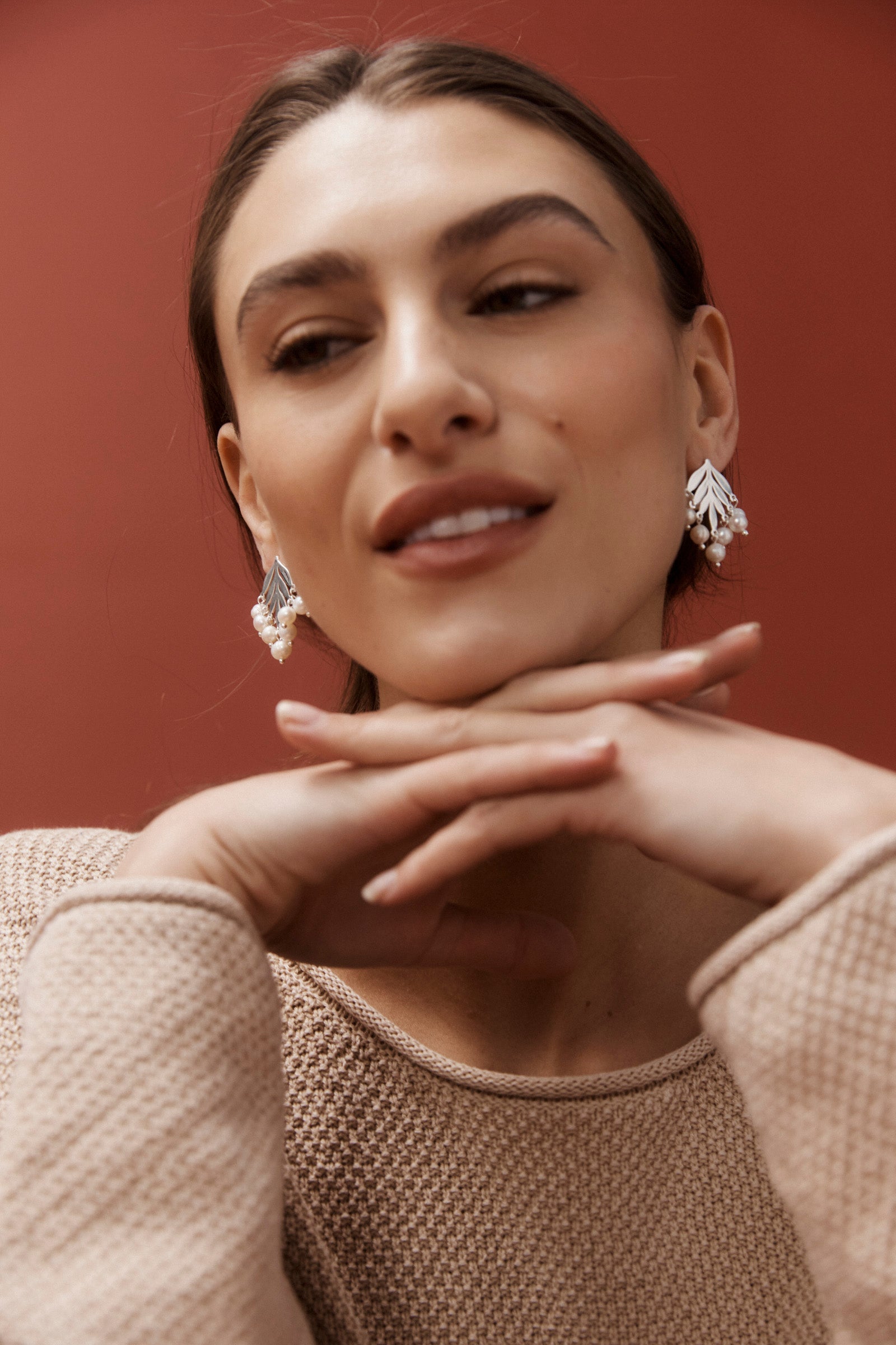 Sansi Pearl Earring - Silver Pearl